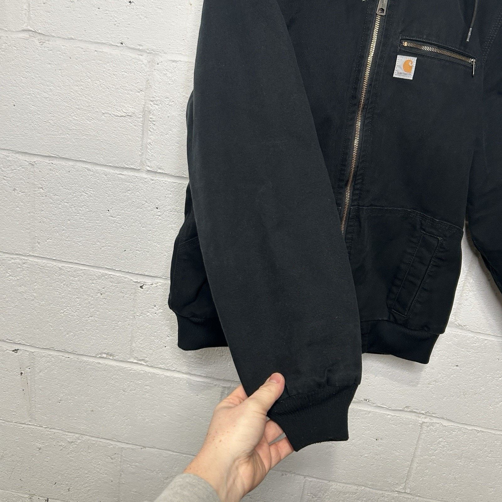 Carhartt Carhartt Sherpa-Lined Wildwood Jacket “Washed Black” Size XL / US 12-14 / IT 48-50 - 8 Thumbnail