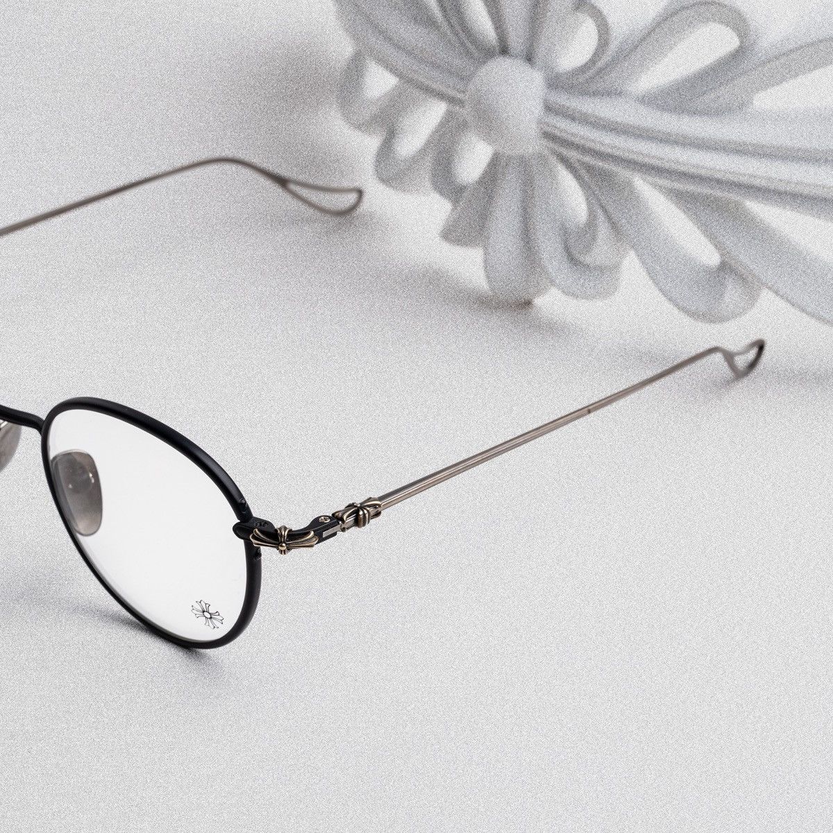 Chrome Hearts CHROME HEARTS SINNERGASM MATTE BLACK/ ANTIQUE SILVER GLASSES Size ONE SIZE - 3 Thumbnail