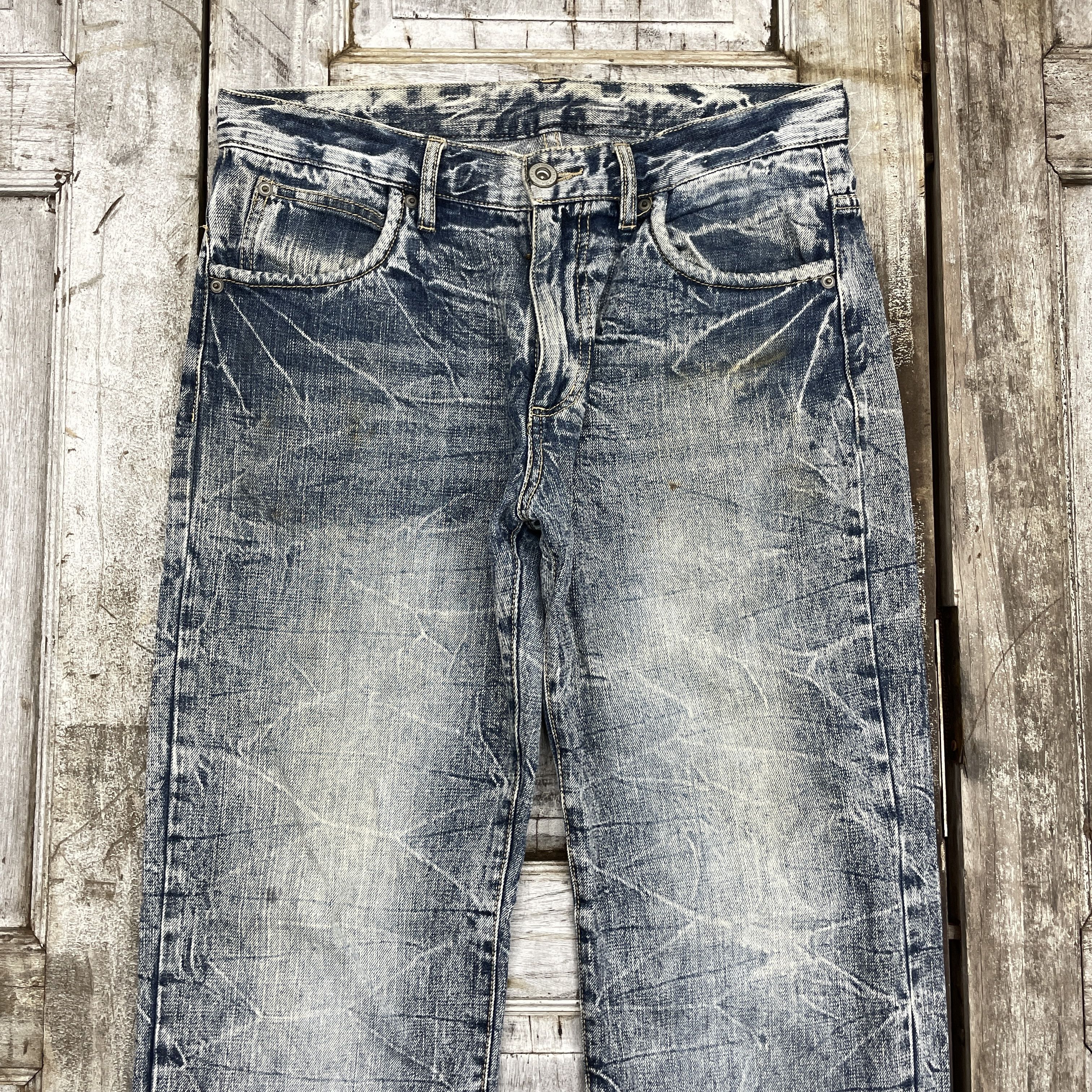 Japanese Brand Vintage Japanese Brand Faded Jeans-wc 295 Size US 33 - 3 Thumbnail