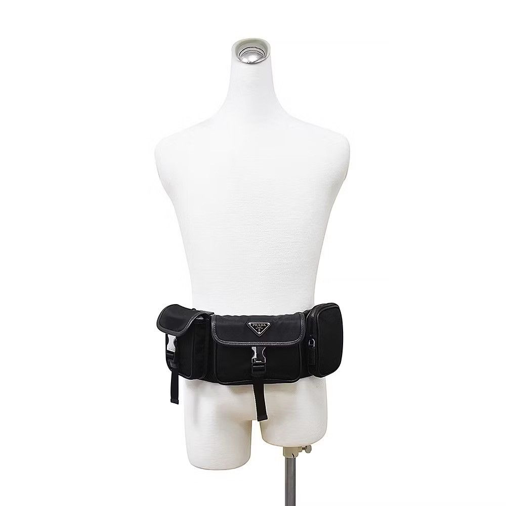 Prada Prada Cargo Nylon Messenger Bag Black Nylon Size ONE SIZE - 11 Thumbnail