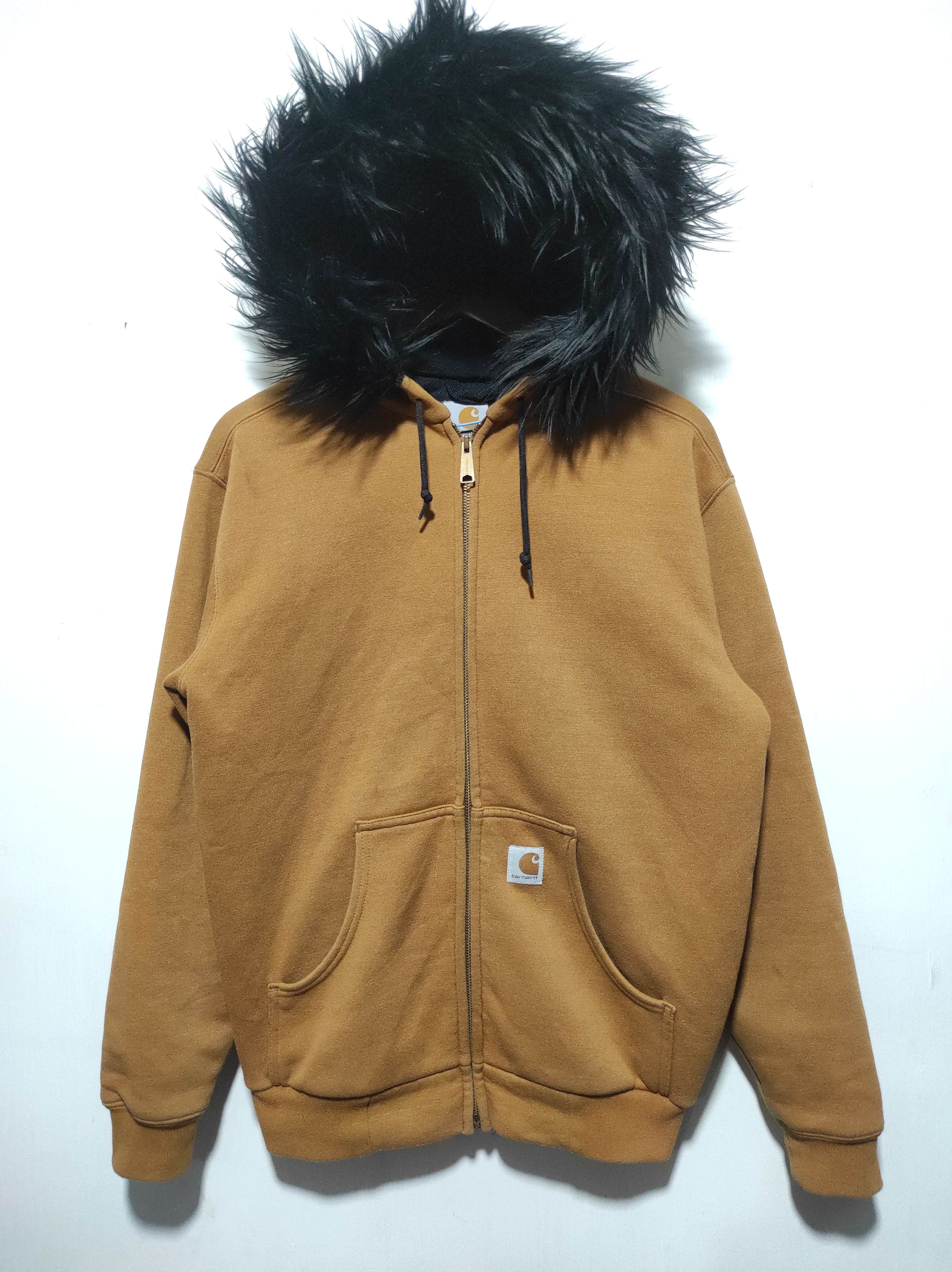 Carhartt Carhartt Brown Zipper Fur Hoodie IfSixWasNine LGB style Size US S / EU 44-46 / 1 - 2 Thumbnail