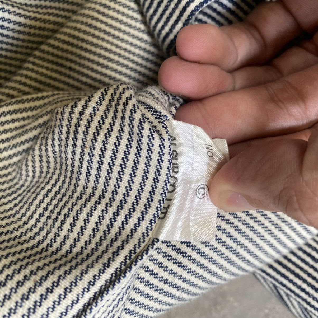 Beams Plus × Japanese Brand × Vintage 💥 JAPAN BEAMS WORKER HICKORY SHIRT Size US M / EU 48-50 / 2 - 9 Thumbnail