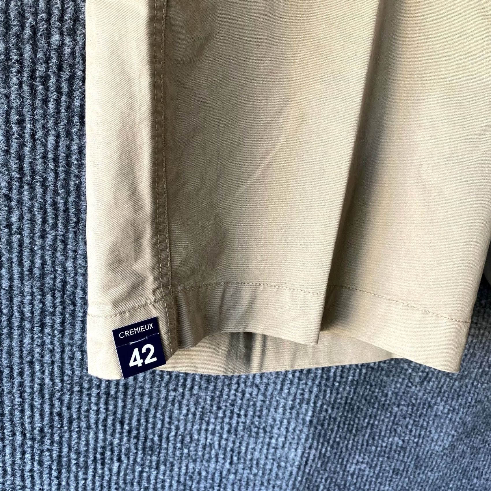 Cremieux Cremieux Shorts Mens 42 Beige Khaki Chino Brown Casual Cotton Pockets Madison Size US 42 / EU 58 - 6 Thumbnail