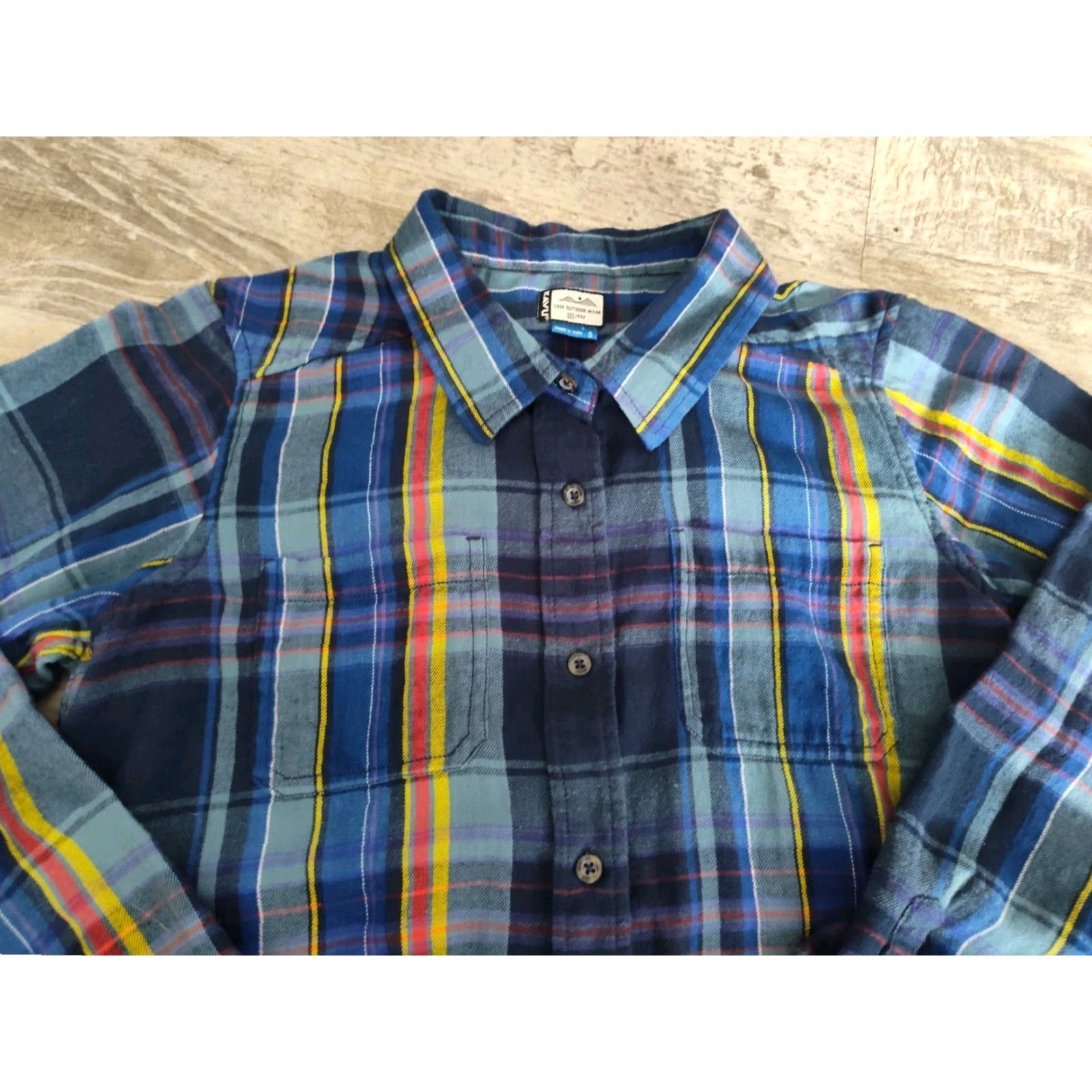 KAVU VINTAGE KAVU Women's Plaid Flannel Shirt Casual Outdoor Hiking Blue Yellow Red Size Small Size S / US 4 / IT 40 - 6 Thumbnail