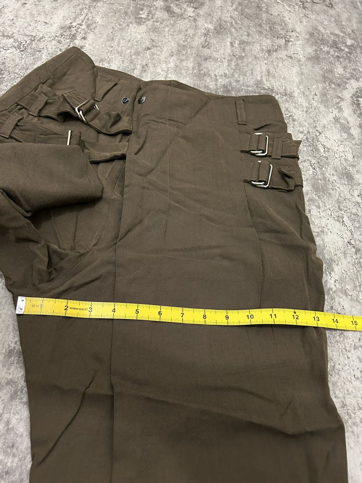 Seditionaries Japanese Brand GGD Wool Double Buckle Three Quarter Pants Size US 31 - 21 Thumbnail
