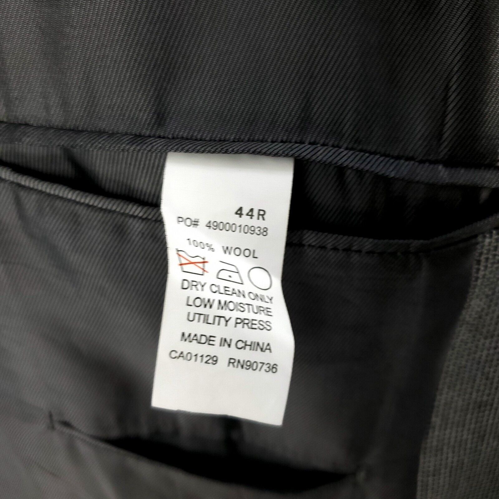 Calvin Klein Calvin Klein Heavy Wool 3 Button Sport Coat 40R Gray Check B Size 40R - 8 Thumbnail