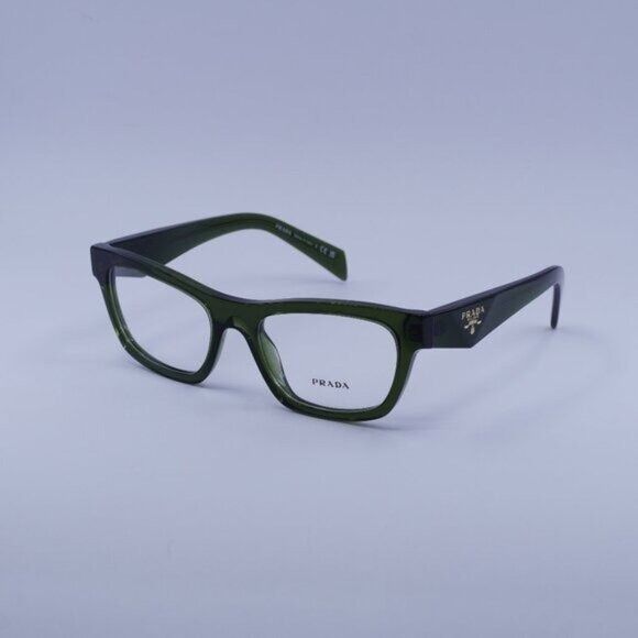 Prada Prada PRB01V 19Z1O1 Eyeglasses Transparent Bottle Green 54mm Size ONE SIZE - 2 Thumbnail