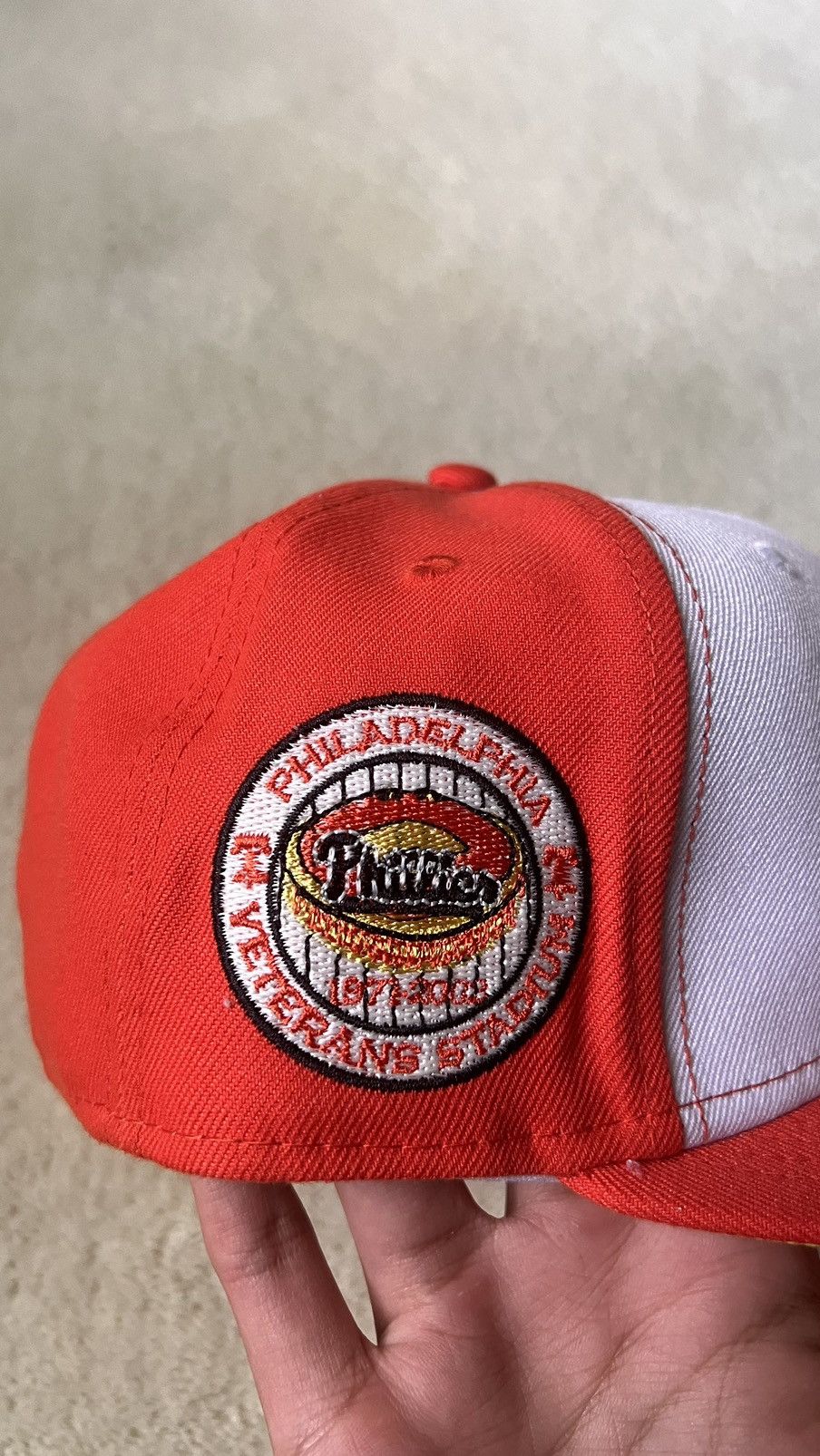 New Era New Era Phillies Candy Corn Orange Fitted 7 1/8 Size ONE SIZE - 2 Thumbnail