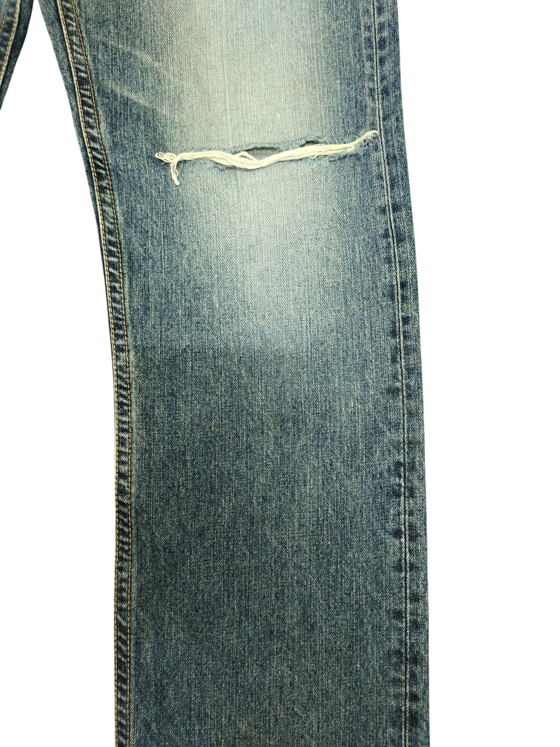 Number (N)ine × Undercover Vintage Edwin Xv Clawmark Distress Faded Denim Jeans Size US 32 / EU 48 - 3 Thumbnail