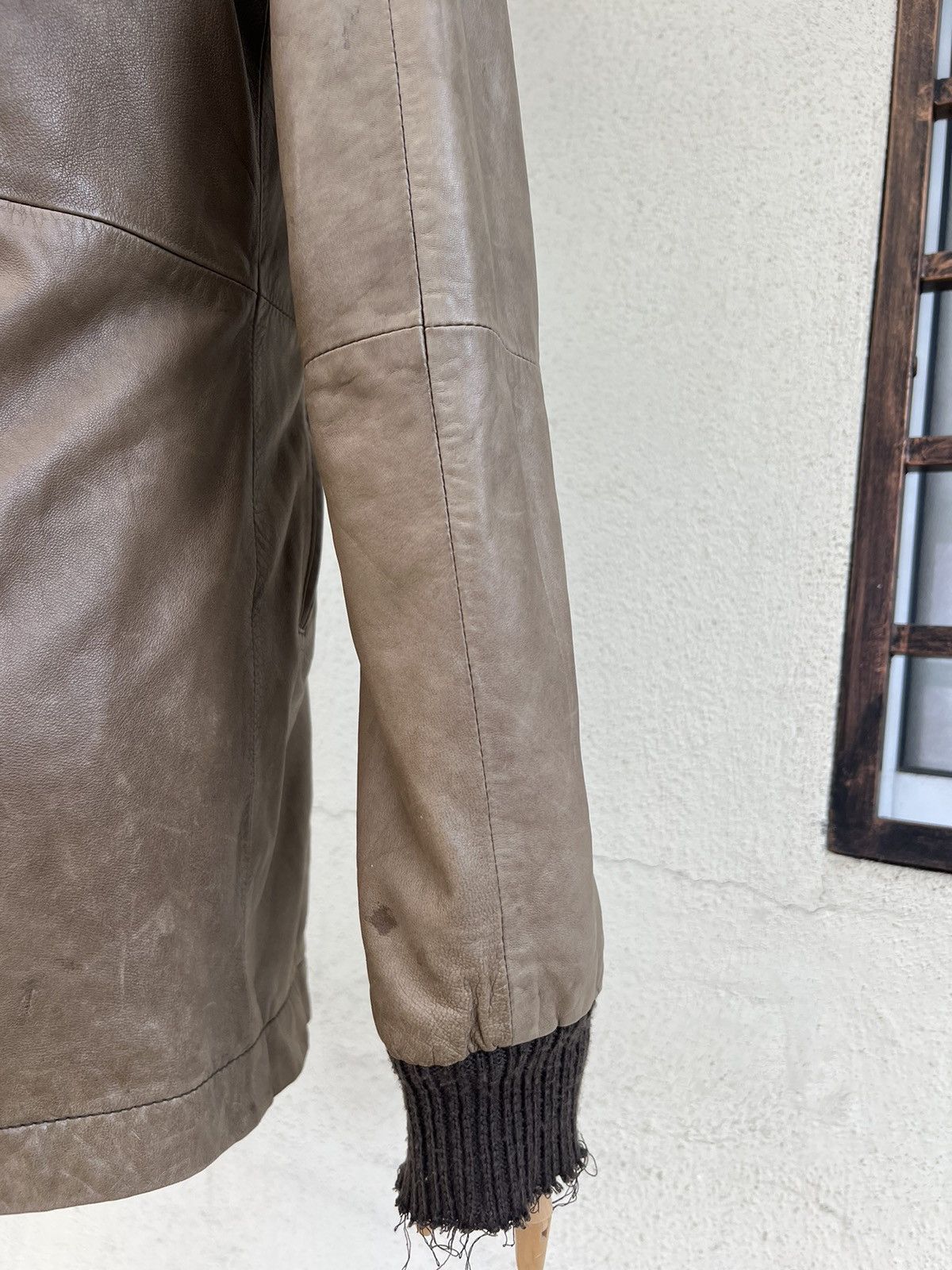 Leather 0000 Japan Patina Sheep Skin Leather Jacket Hoodie Size US M / EU 48-50 / 2 - 20 Thumbnail