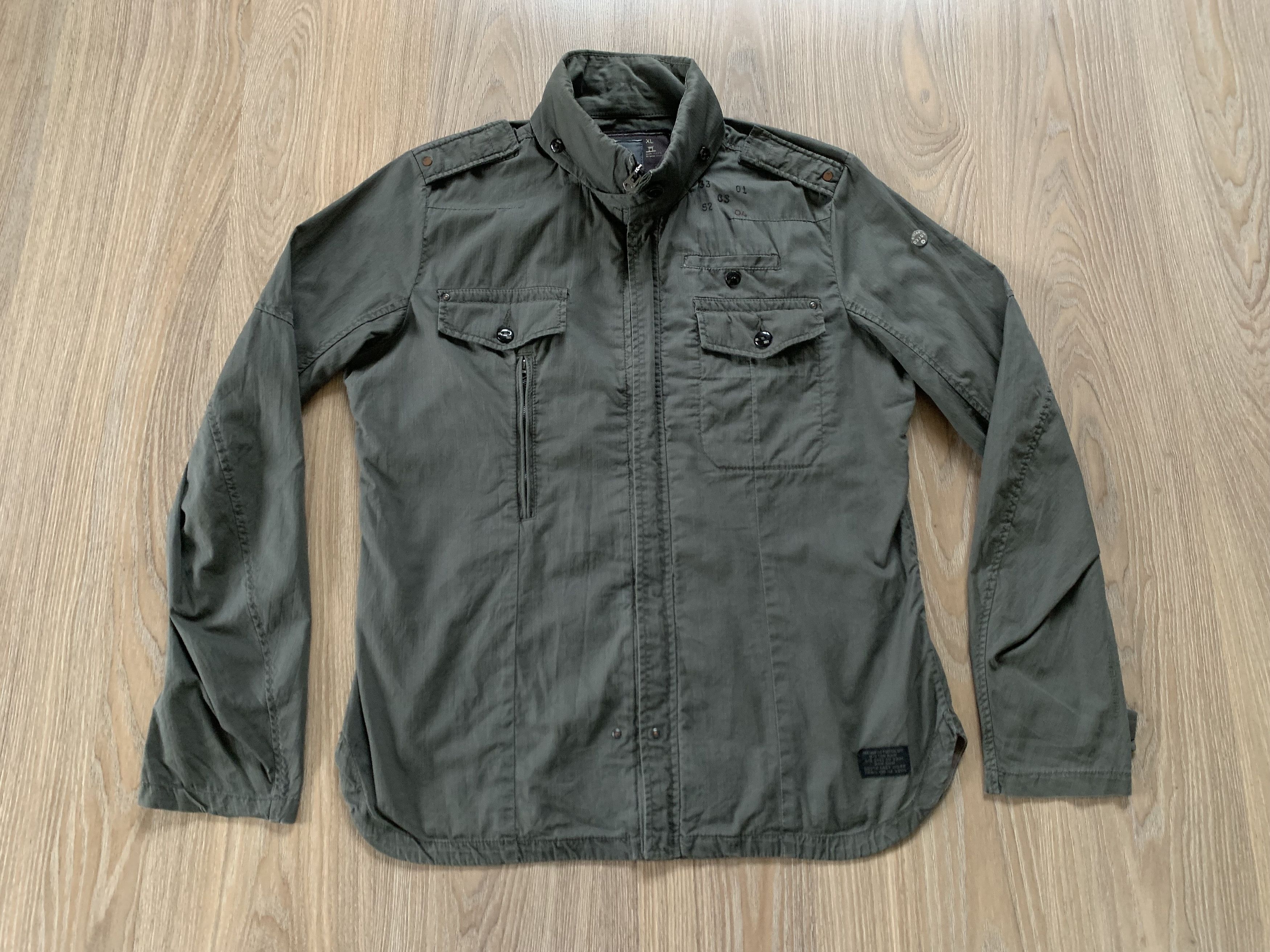G-Star Vintage Khaki G-Star Raw Light Jacket Military Size US L / EU 52-54 / 3 - 2 Thumbnail