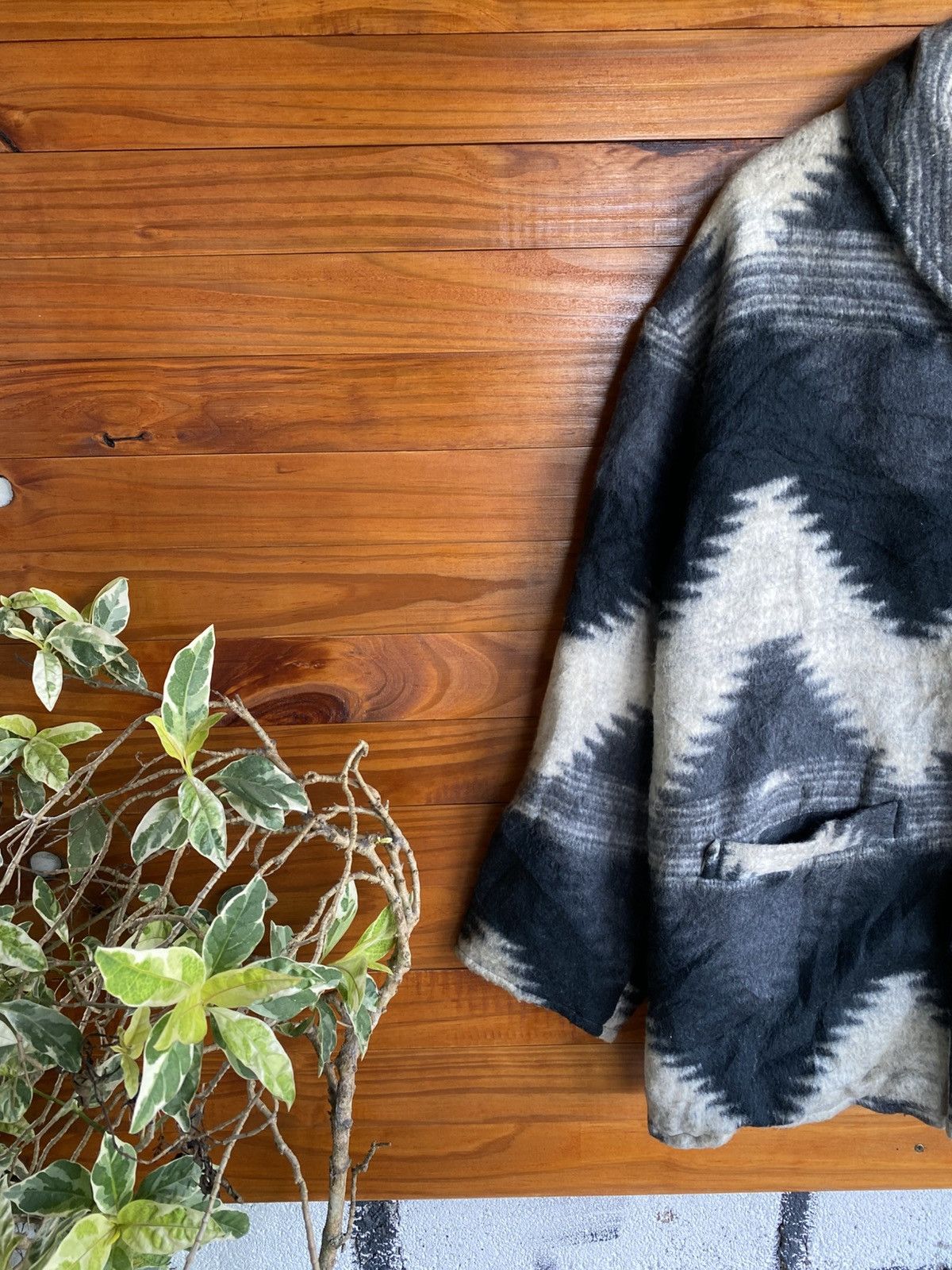 Japanese Brand Kredo Bell Japanese Wool Blend Pattern Winter Outerwear Size US L / EU 52-54 / 3 - 7 Thumbnail