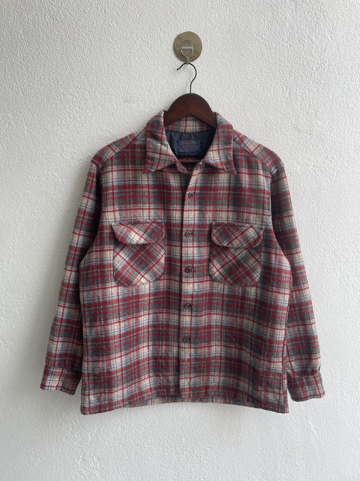 Pendleton Vintage 60's Pendleton Shadow Plaid Button Up Longsleeve Size US L / EU 52-54 / 3 - 1 Thumbnail