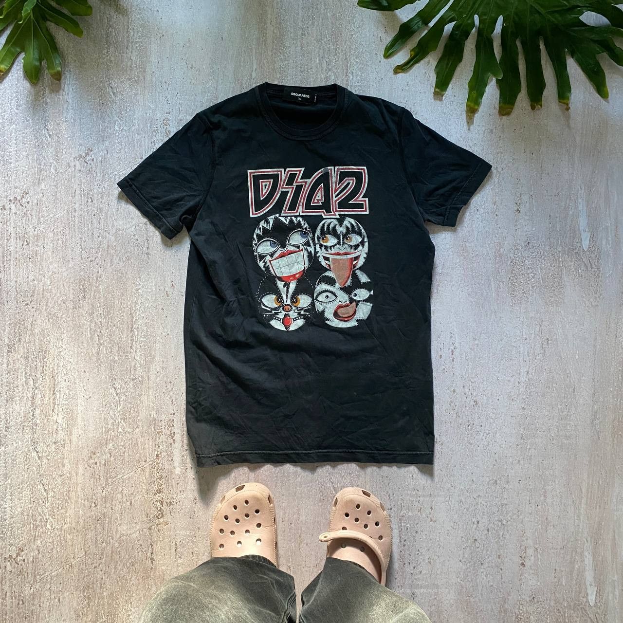 Dsquared2 DSQUARED2 KISS AMAZING FADED RARE T SHIRT 93 Size US XL / EU 56 / 4 - 1 Thumbnail