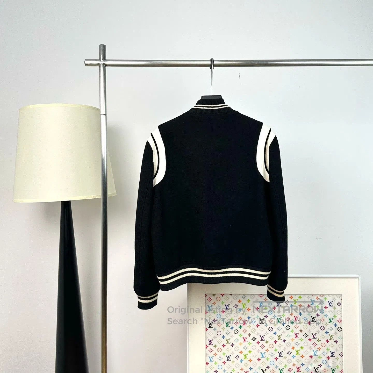 Saint Laurent Paris Saint Laurent Striped Baseball Jacket. Size US L / EU 52-54 / 3 - 3 Thumbnail