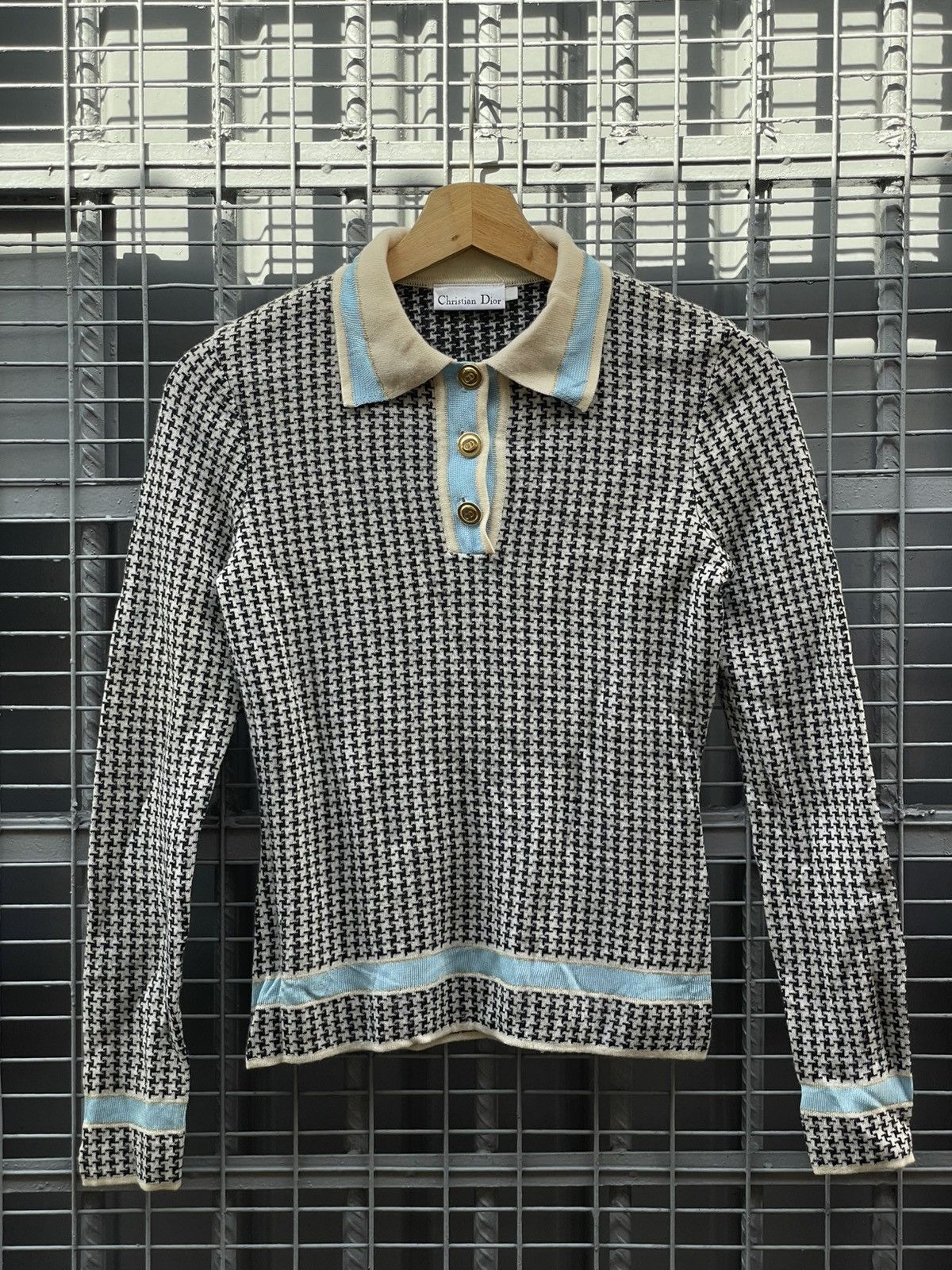 Christian Dior Monsieur Christian Dior | Knit Polo Shirt Size XS / US 0-2 / IT 36-38 - 1 Thumbnail