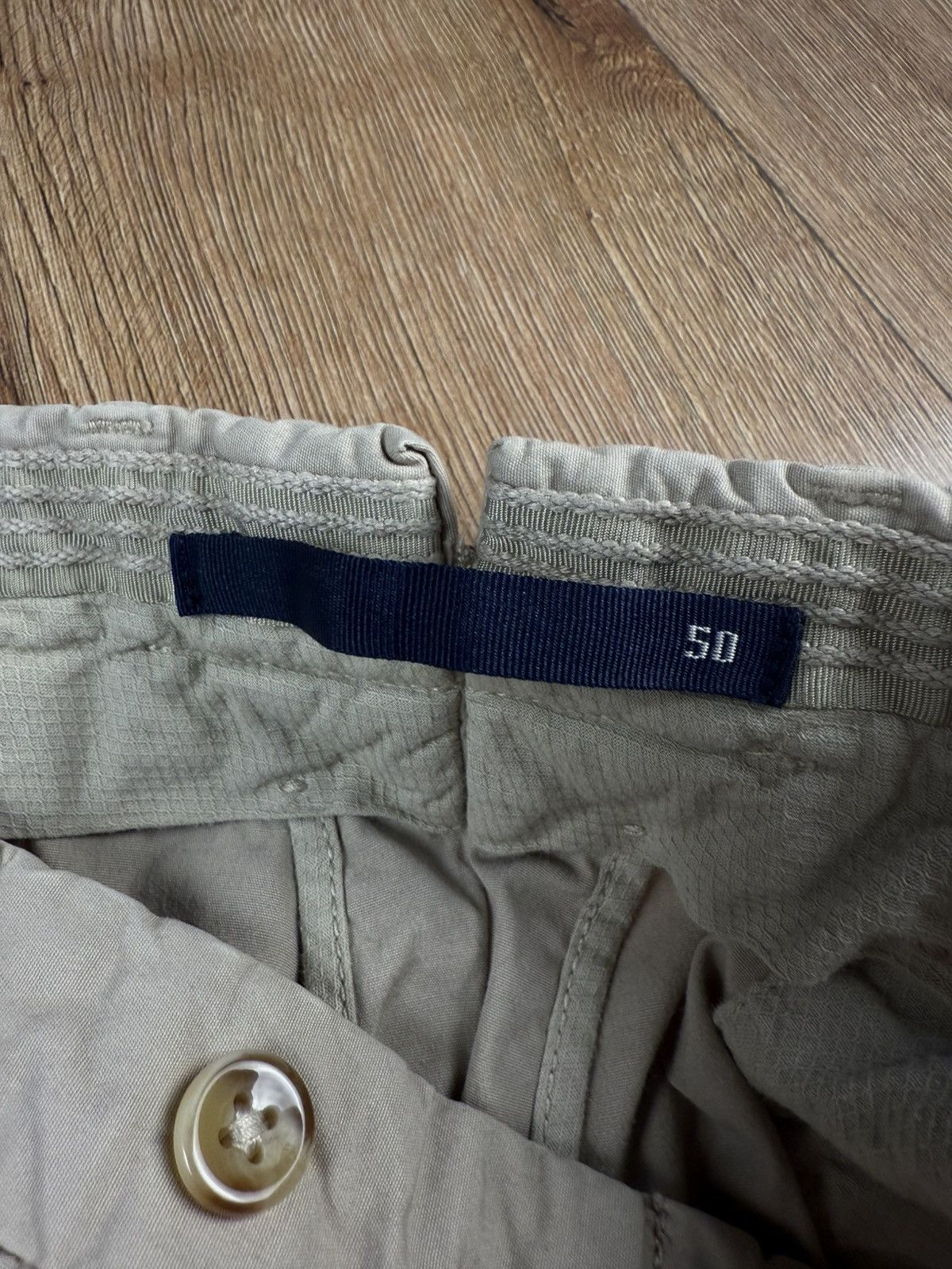 Incotex Incotex Slim Fit Beige Chinos Cotton Elastane Size 50 Size US 34 / EU 50 - 4 Thumbnail