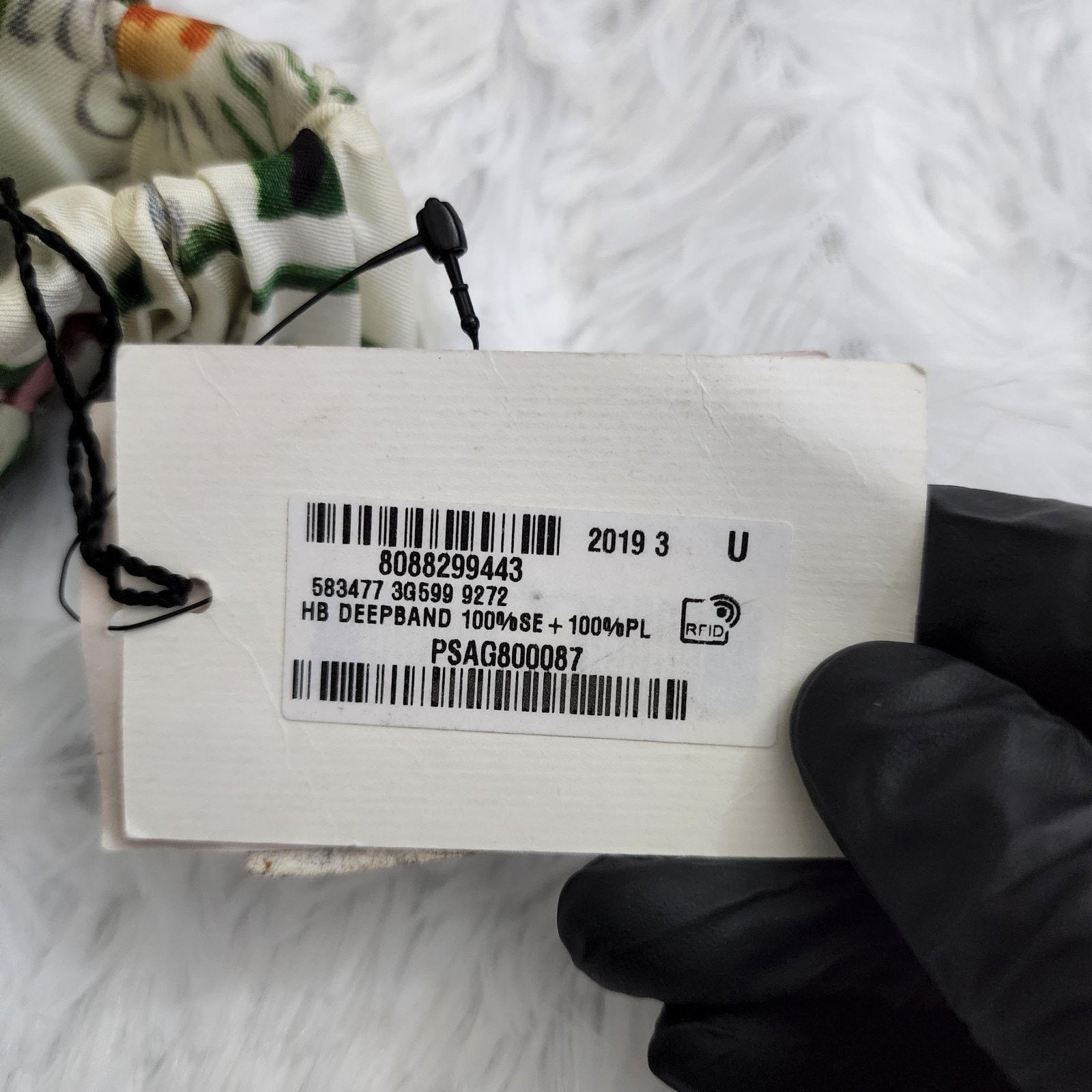 Gucci Gucci Floral Print Silk Headband Ivory NWT size Medium Size ONE SIZE - 6 Thumbnail