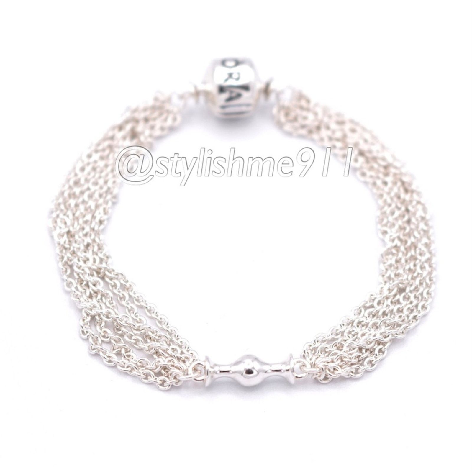 pandora PANDORA Multi-Strand Mesh One Station Clip Capture Bracelet Size ONE SIZE - 4 Thumbnail