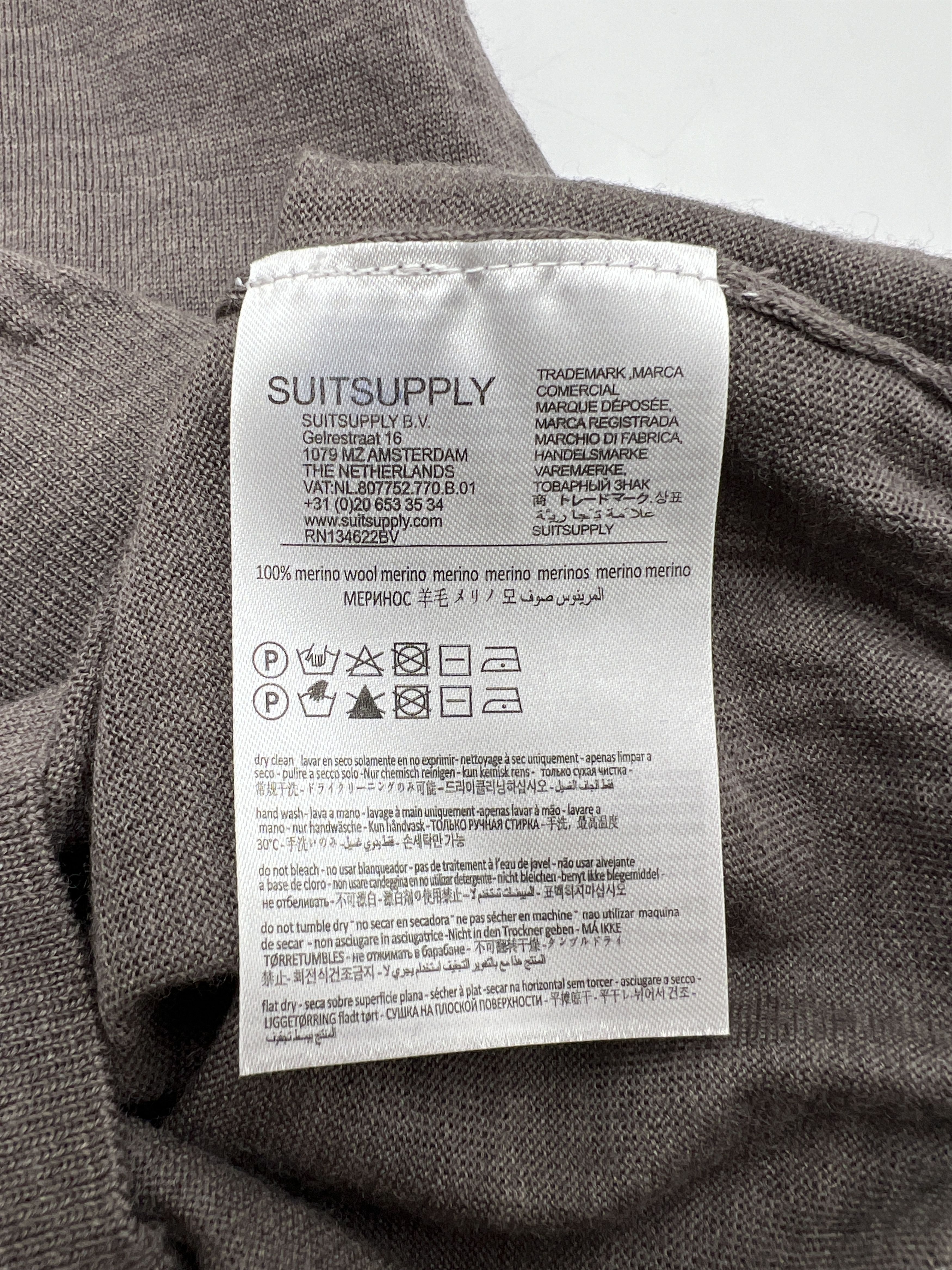 Suitsupply Merino Wool Johnny Collar Short Sleeve Polo Sweater Size XS Size US XS / EU 42 / 0 - 6 Thumbnail