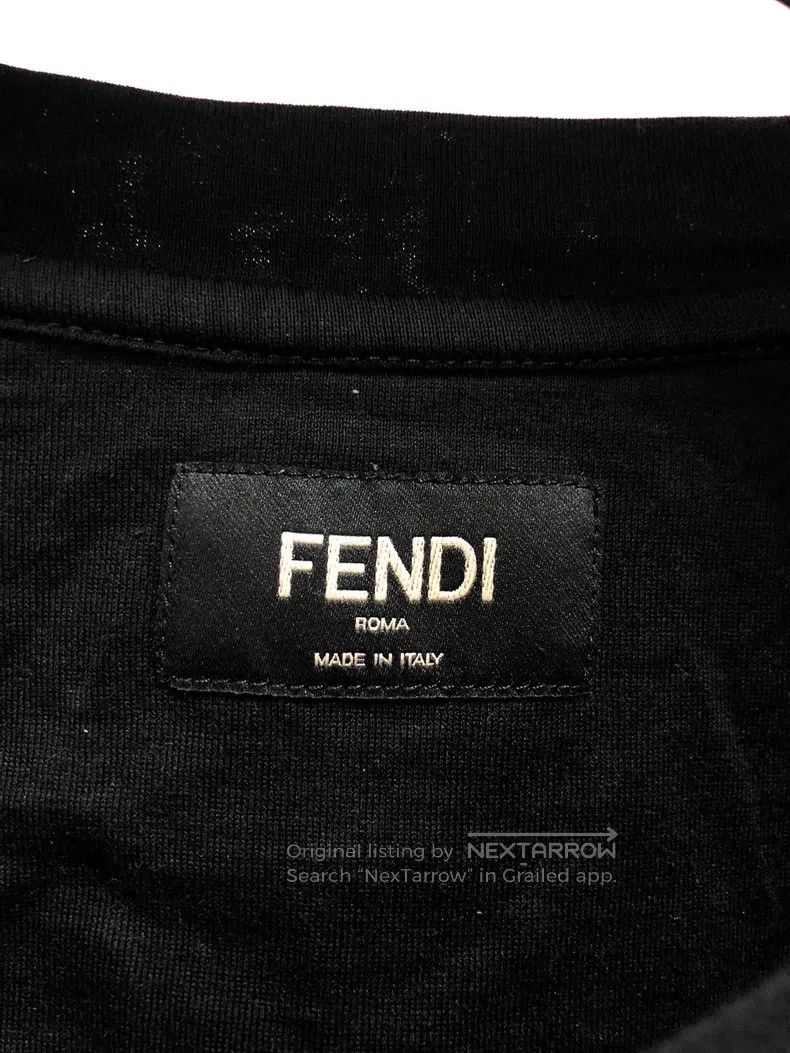 Fendi Fendi Graffiti Heart Round Neck Sweatshirt - Black Size US S / EU 44-46 / 1 - 3 Thumbnail