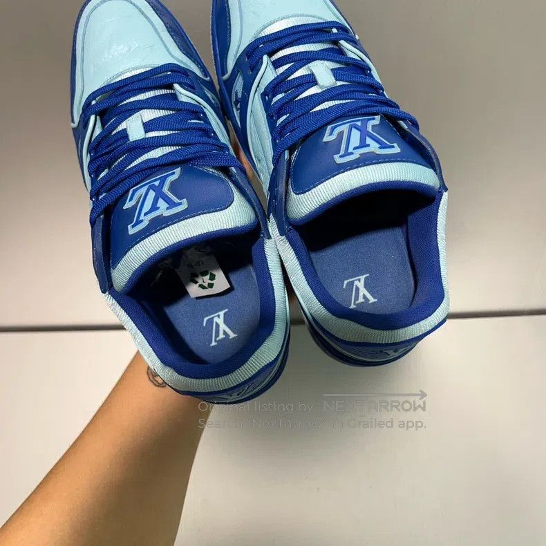 Louis Vuitton Louis Vuitton Trainer Patchwork Blueboard Shoes Size US 8.5 / EU 41-42 - 6 Thumbnail