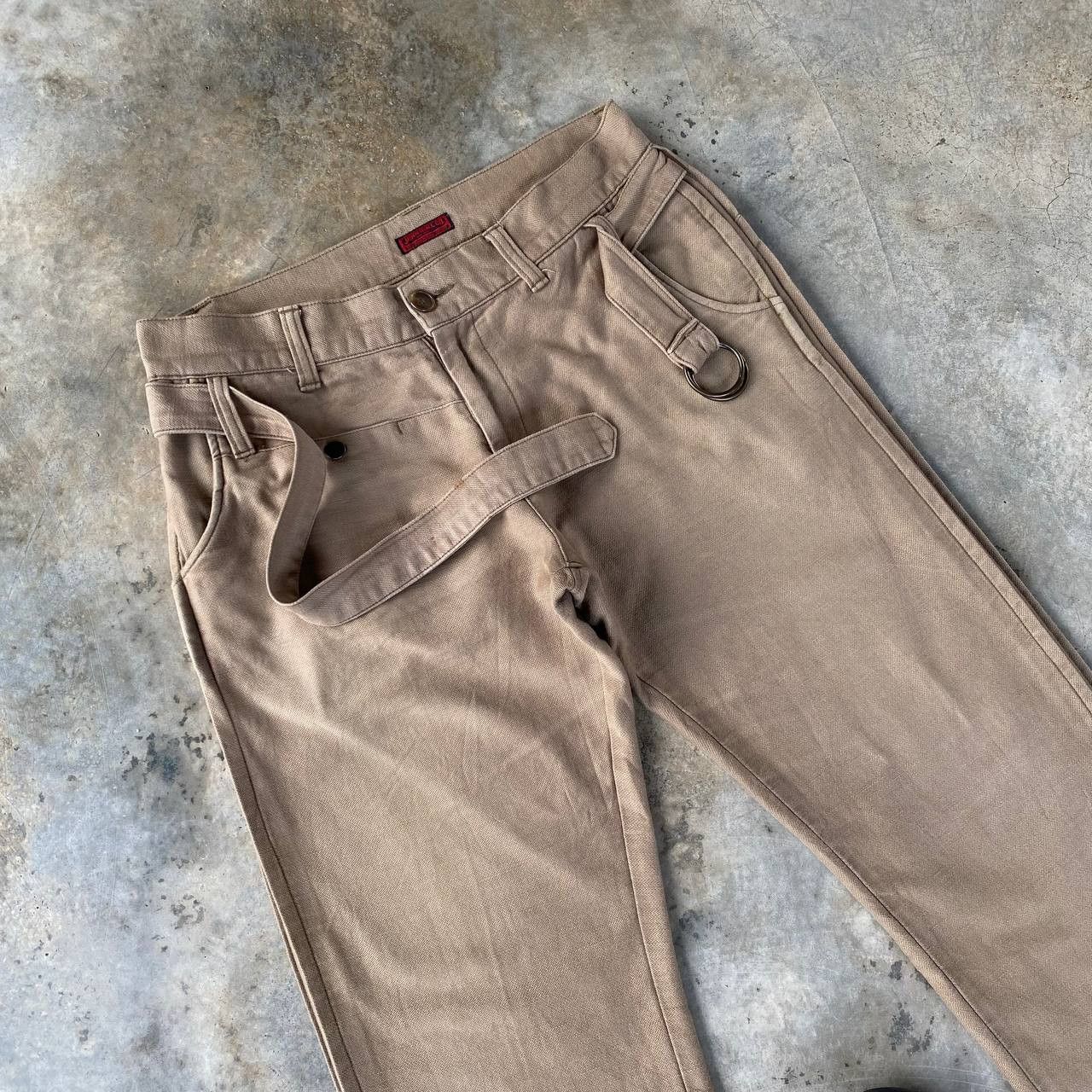Johnbull VINTAGE JOHNBULL BELTED UTILITY CHINOS WORKWEAR MILITARY Size US 33 - 2 Thumbnail