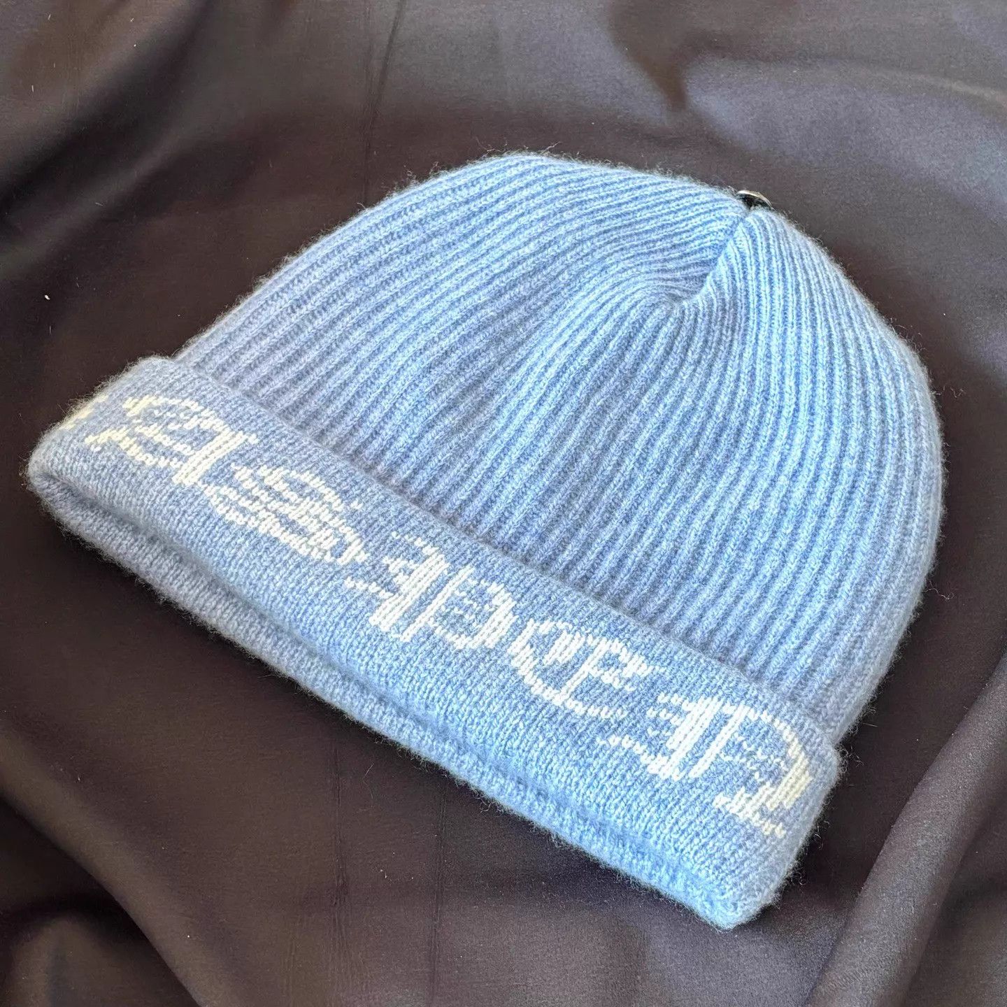 Chrome Hearts Chrome Hearts Mist Blue Aspen Font Beanie OS New Size ONE SIZE - 2 Thumbnail