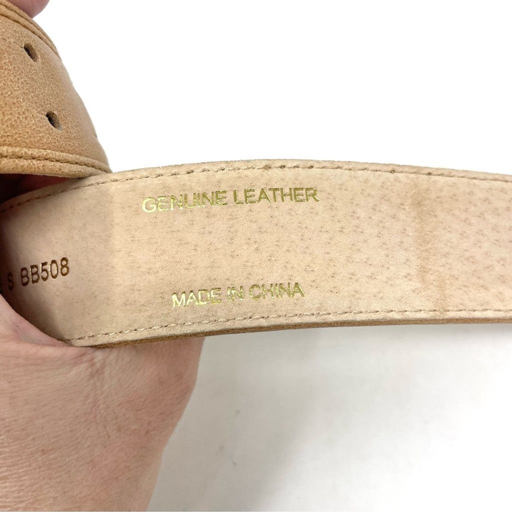 Betsey Johnson VTG Betsey Johnson Collier de Chien Tan Leather Belt Size S Size ONE SIZE - 9 Thumbnail