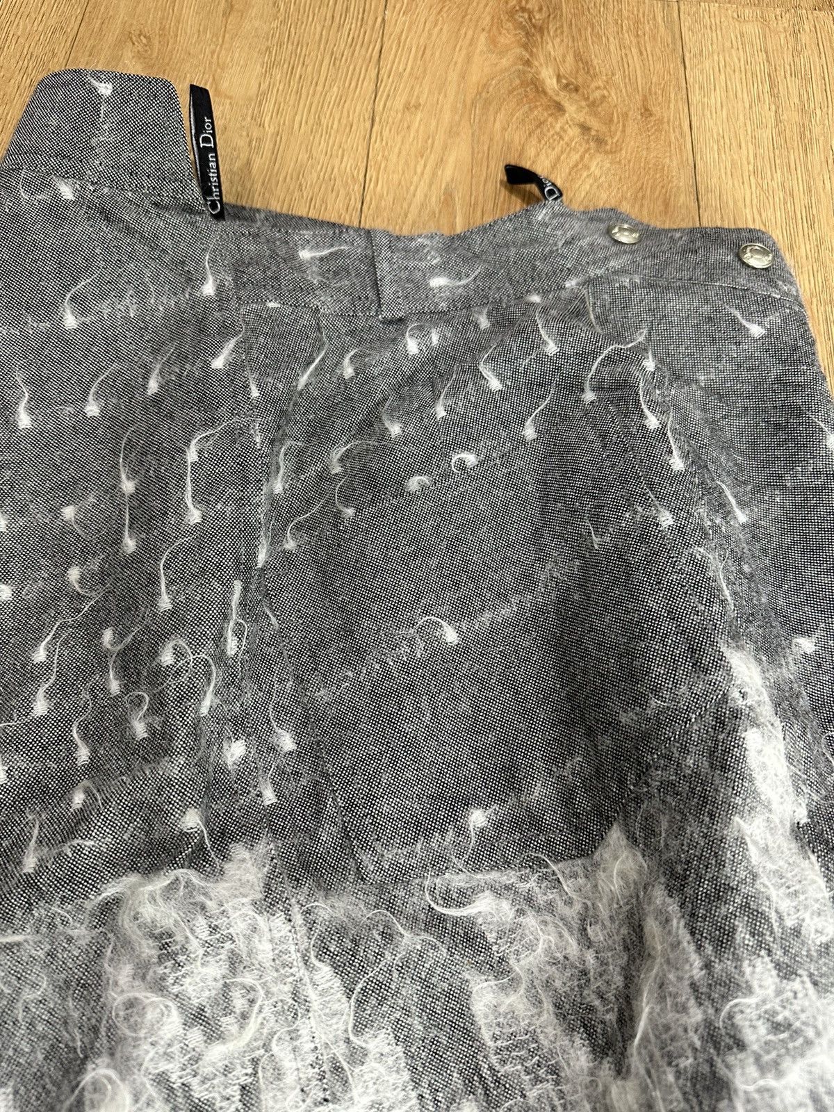 Christian Dior Monsieur × Dior Christian Dior Mohair and Wool Asymmetrical Skirt, 2000s Size 27" / US 4 / IT 40 - 5 Thumbnail