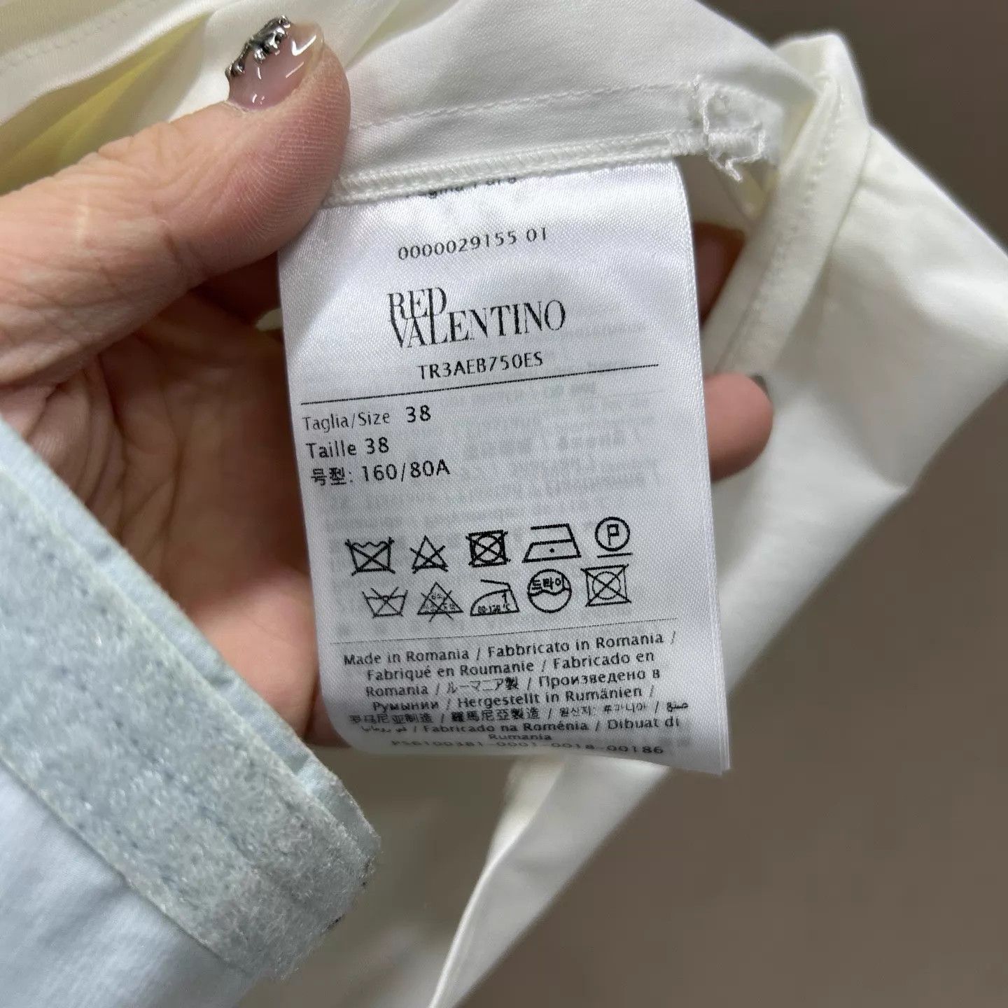 Valentino Valentino Bubble Sleeve Tee 38 99 New ys0001090 Size XS / US 0-2 / IT 36-38 - 4 Thumbnail