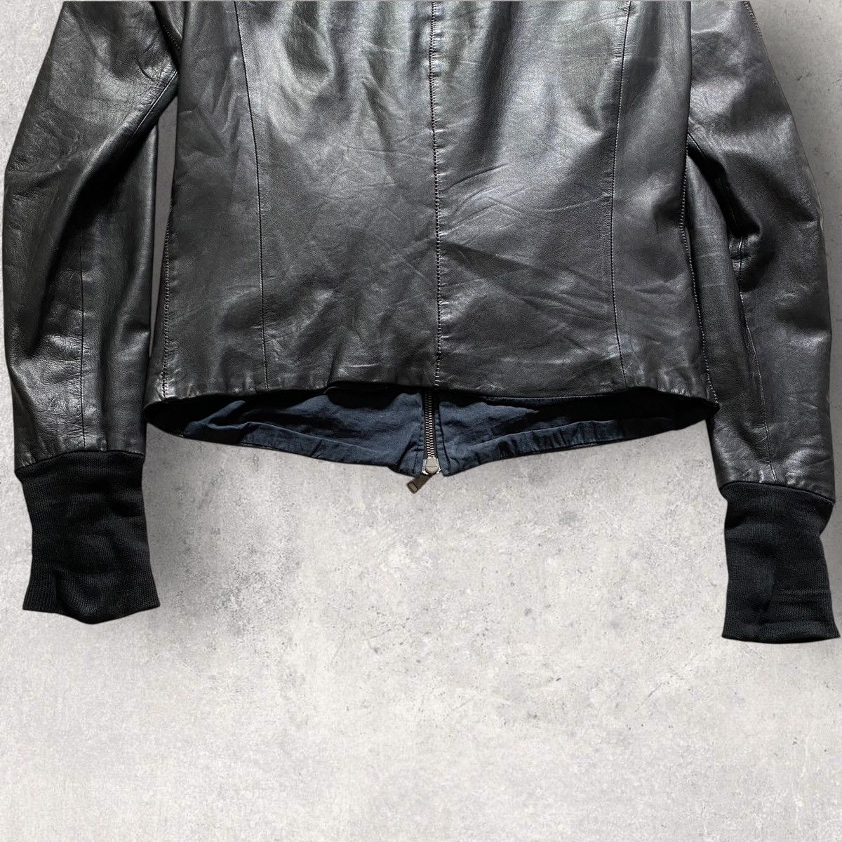 10sei0otto Vintage 10Sei0Otto Leather Jacket Black style Rick owens 00s Size US M / EU 48-50 / 2 - 7 Thumbnail