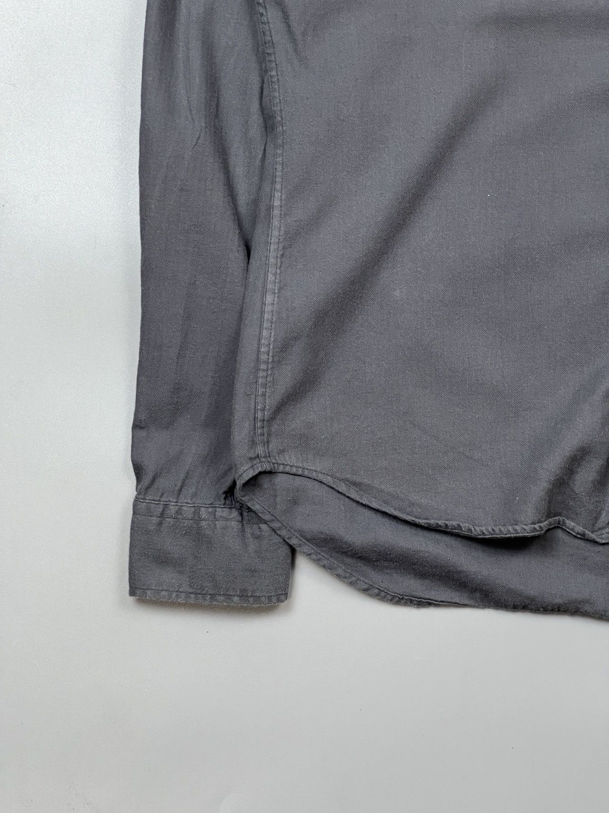 Burberry Burberry Brit Gray Flannel Shirt (Y0438) Size US M / EU 48-50 / 2 - 2 Thumbnail