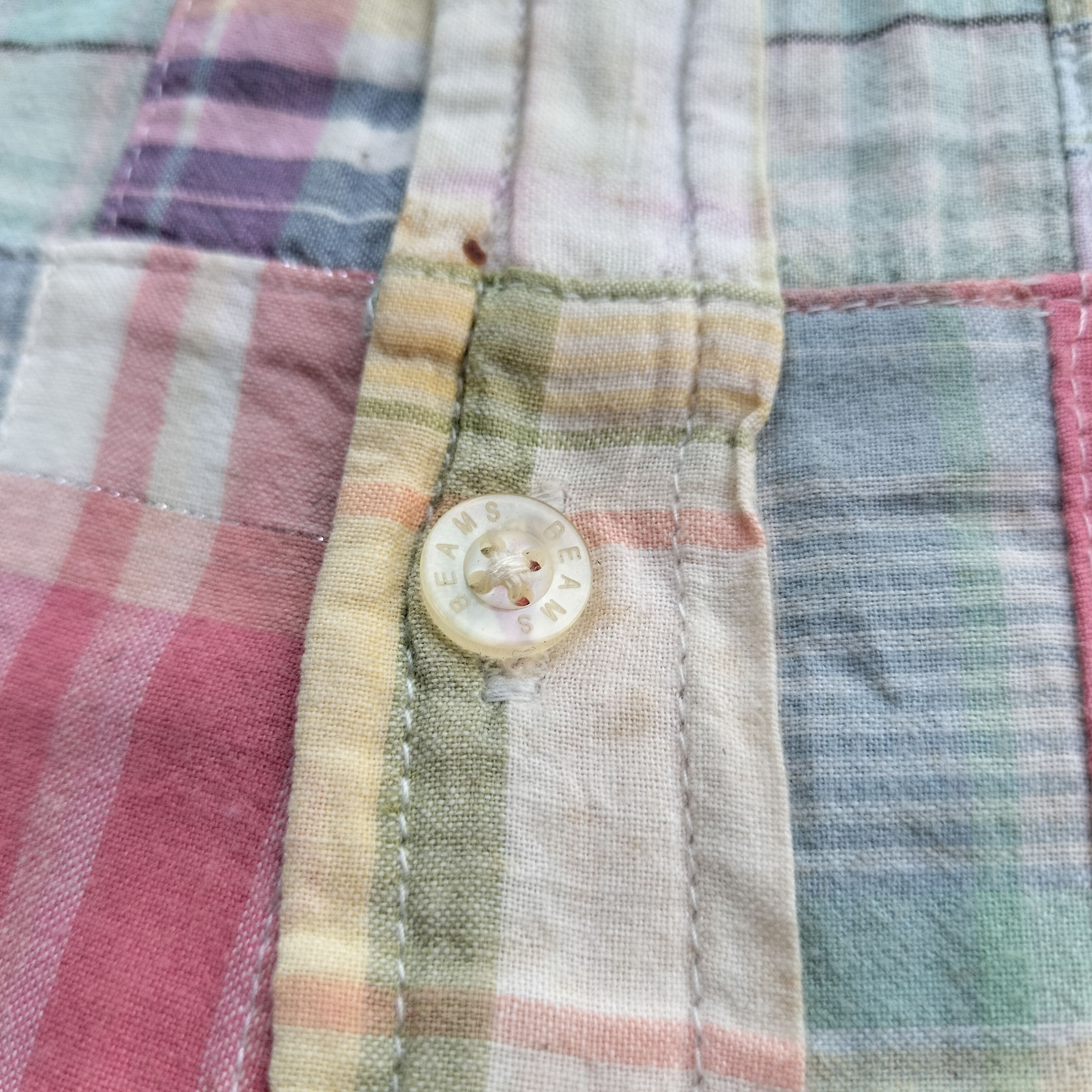 Beams Plus Beams plus patchwork ss shirt Size US S / EU 44-46 / 1 - 7 Thumbnail