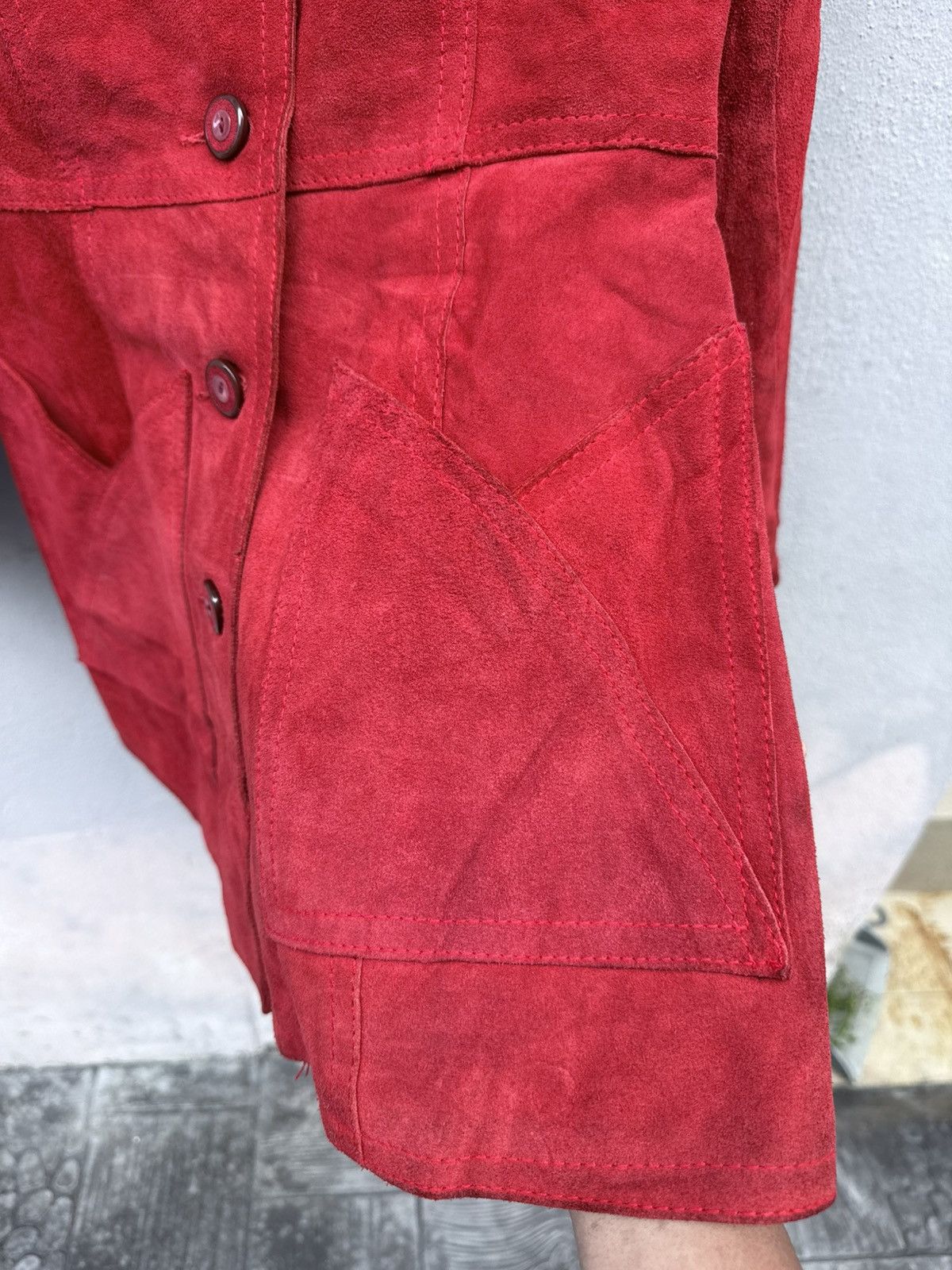 Branded Leather Vintage CAPTAIN COOK Made in Canada Leather Suede Jacket Size M / US 6-8 / IT 42-44 - 3 Thumbnail