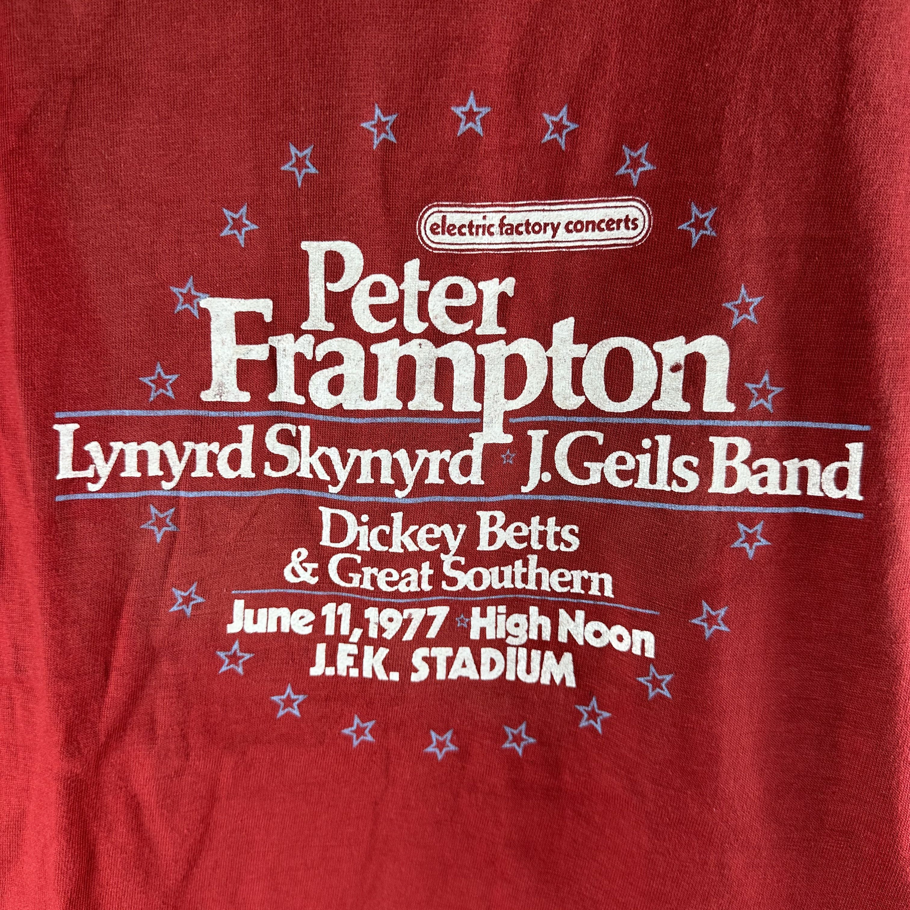 Vintage ​1977 Peter Frampton Lynyrd Skynyrd J. Geils Band T-shirt Size US S / EU 44-46 / 1 - 2 Thumbnail