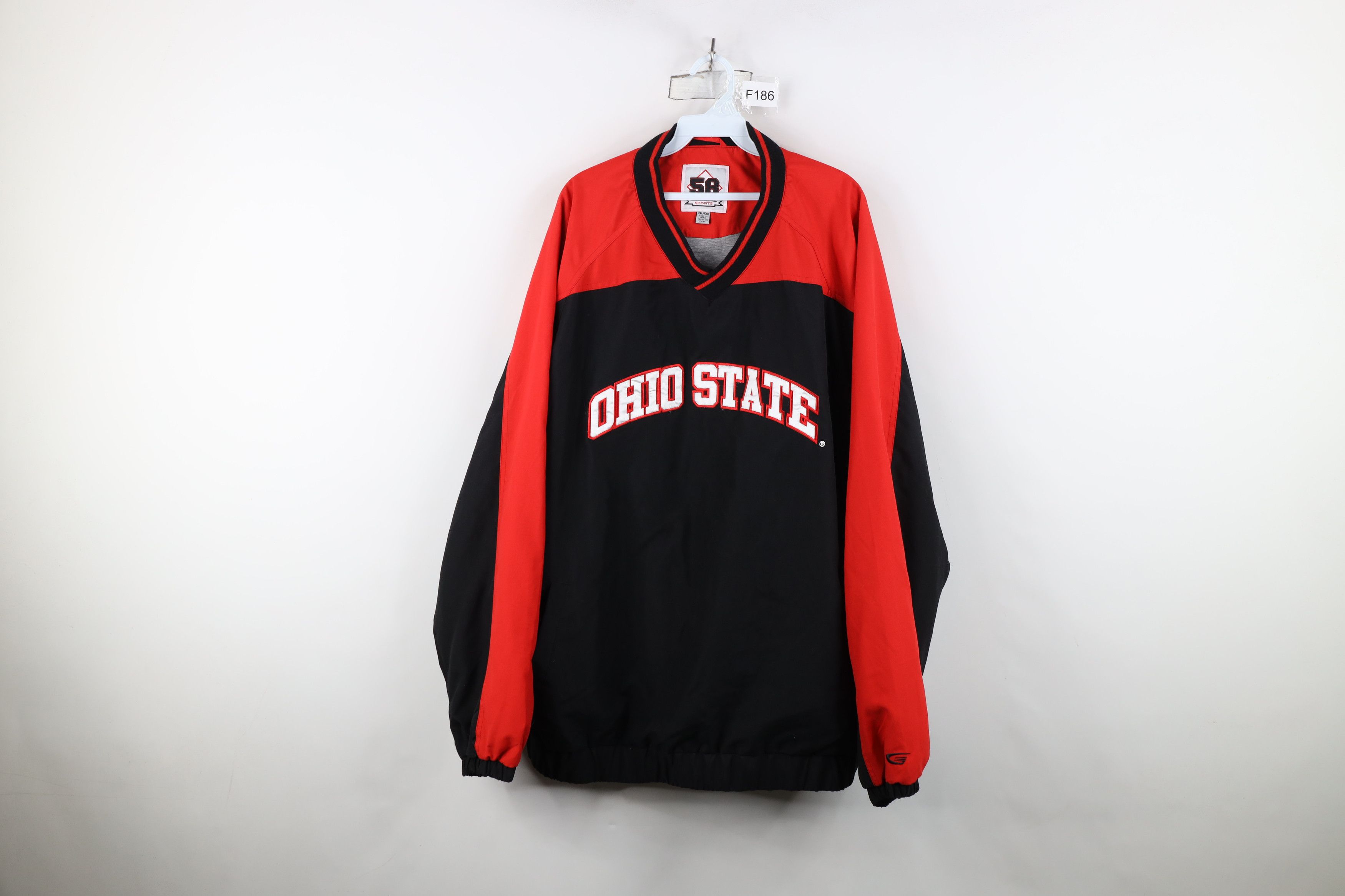 Vintage Vintage 90s Y2K University Lined Pullover Windbreaker Jacket Size US XXL / EU 58 / 5 - 1 Thumbnail