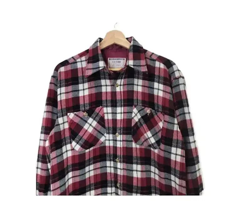 Flannel Go Ford Plaid Tartan Shirt Button Up Flannel Size US M / EU 48-50 / 2 - 2 Thumbnail