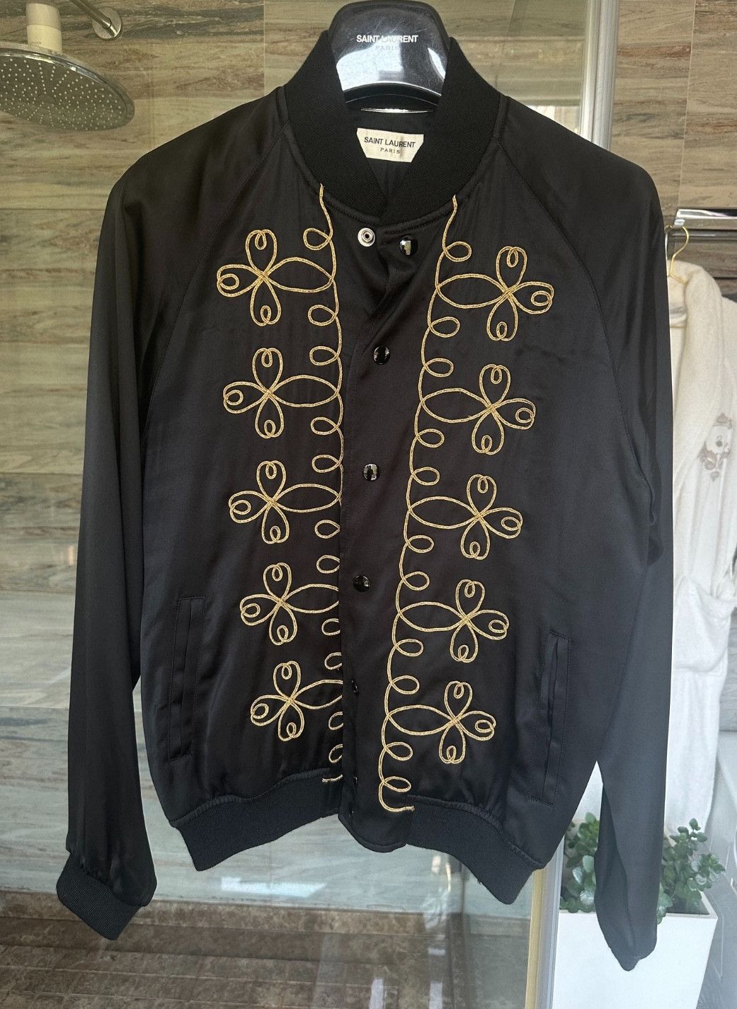 Saint Laurent Paris Saint Laurent Paris Gold thread embroidery court silk jack Size US M / EU 48-50 / 2 - 1 Thumbnail