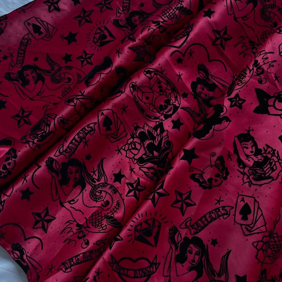 Other Hell Bunny dress Gothic type Killstar type Edd Hardy Size XS / US 0-2 / IT 36-38 - 3 Thumbnail