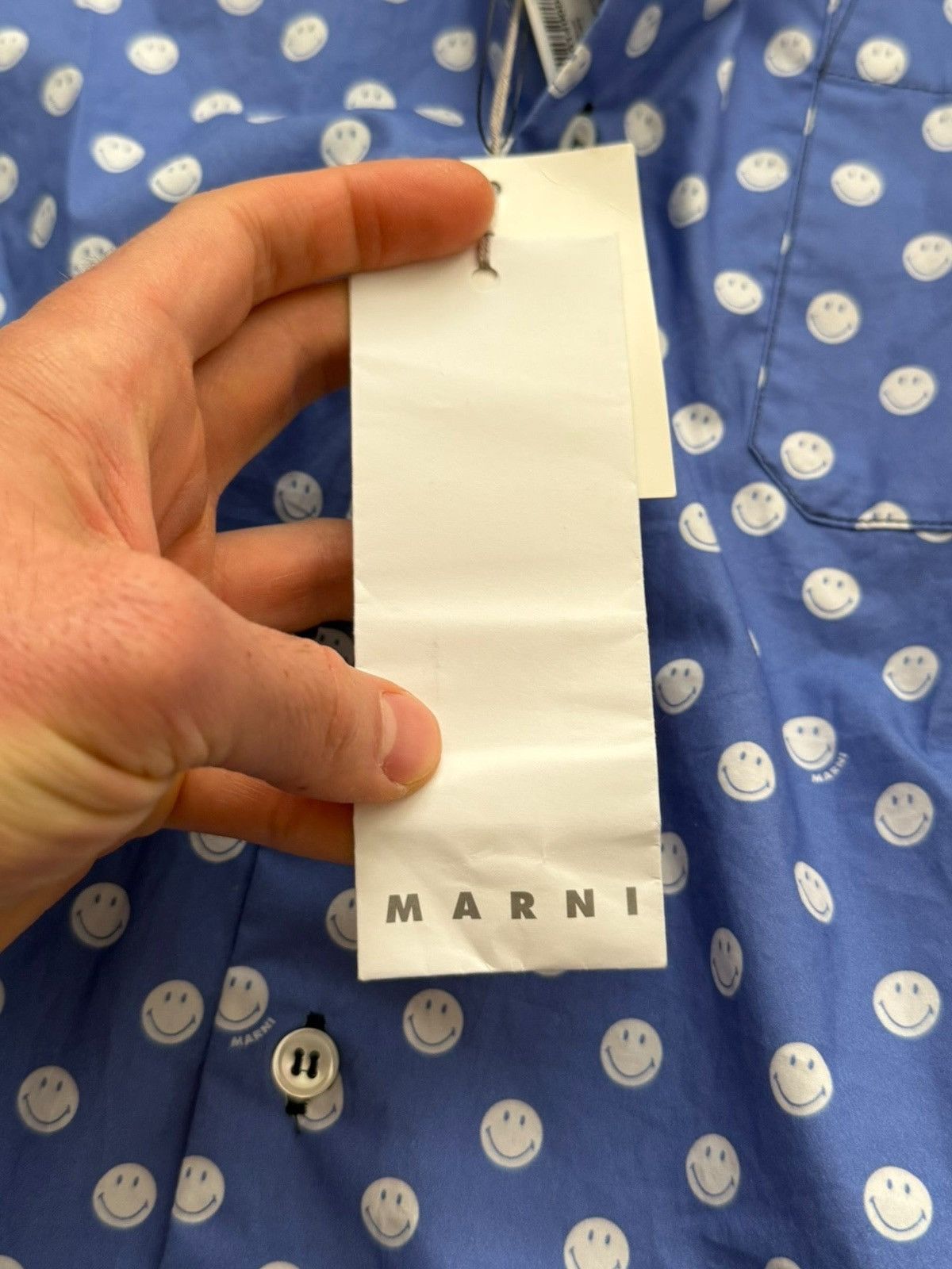 Marni Smiley Light Summer Shirt Size US M / EU 48-50 / 2 - 12 Thumbnail