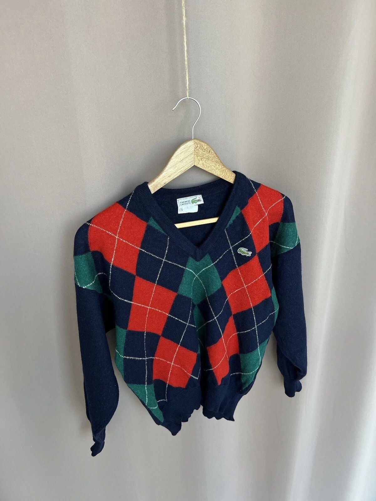 Lacoste Chemise Lacoste Wool Sweater Womens Size 4 or M Jumper Size M / US 6-8 / IT 42-44 - 5 Thumbnail