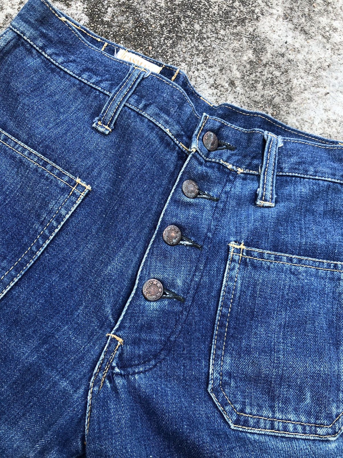 Vintage FLARED⚡️⚡️VINTAGE CASMAN BELLBOTTOM DENIM Size US 30 / EU 46 - 3 Thumbnail