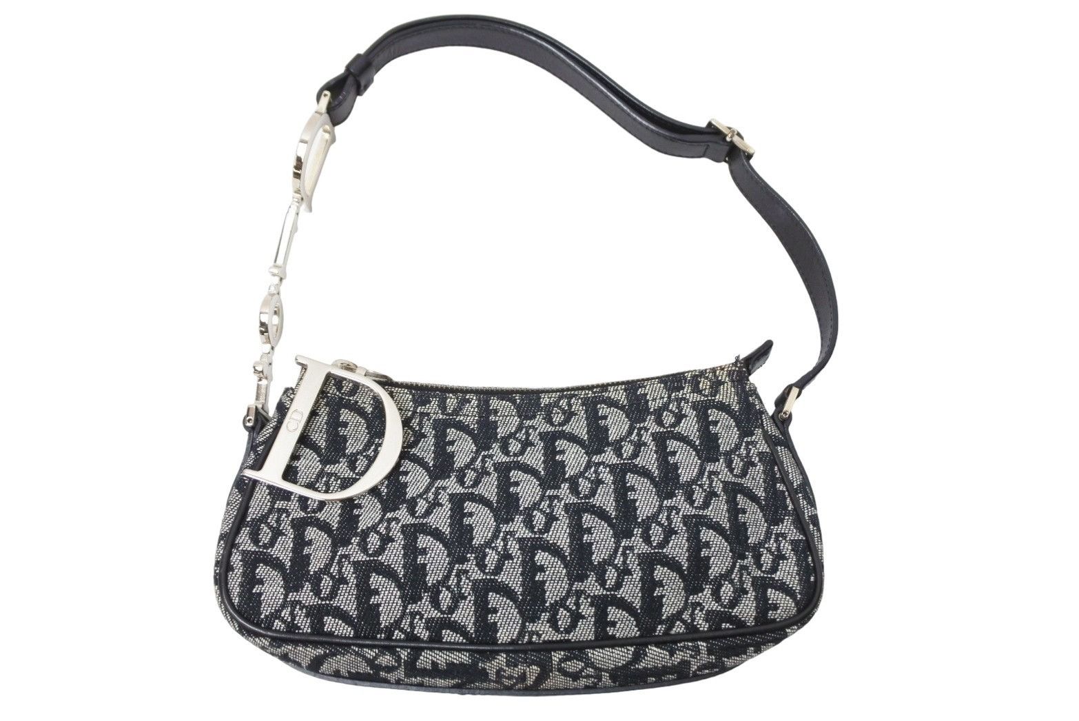 Christian Dior Handbag Shoulder Bag Trotter Gray