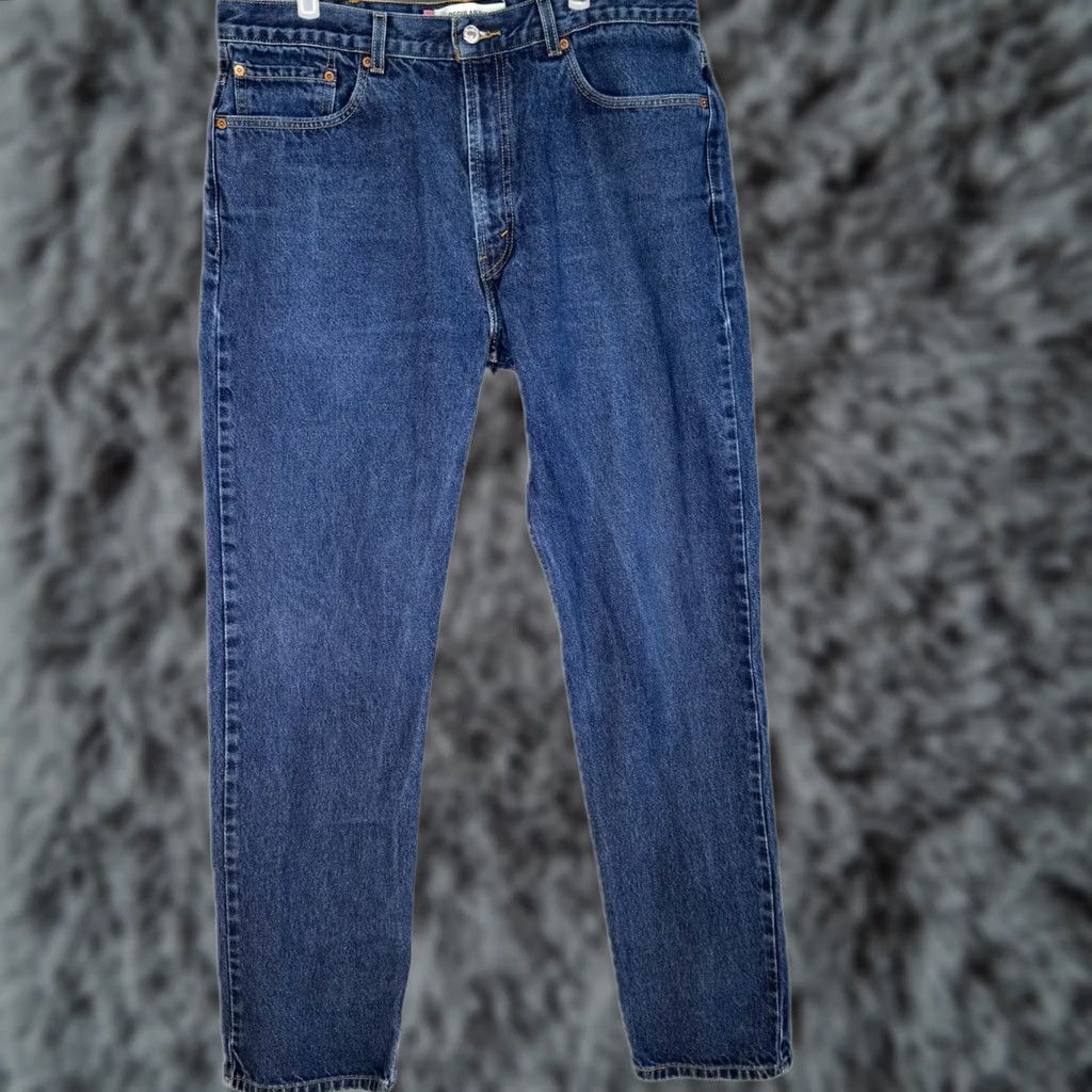 Levi's Levi’s 505 Jeans Men’s 38 x 34 Blue Denim Stretch Mid-Rise Straight Leg Size US 38 / EU 54 - 1 Thumbnail