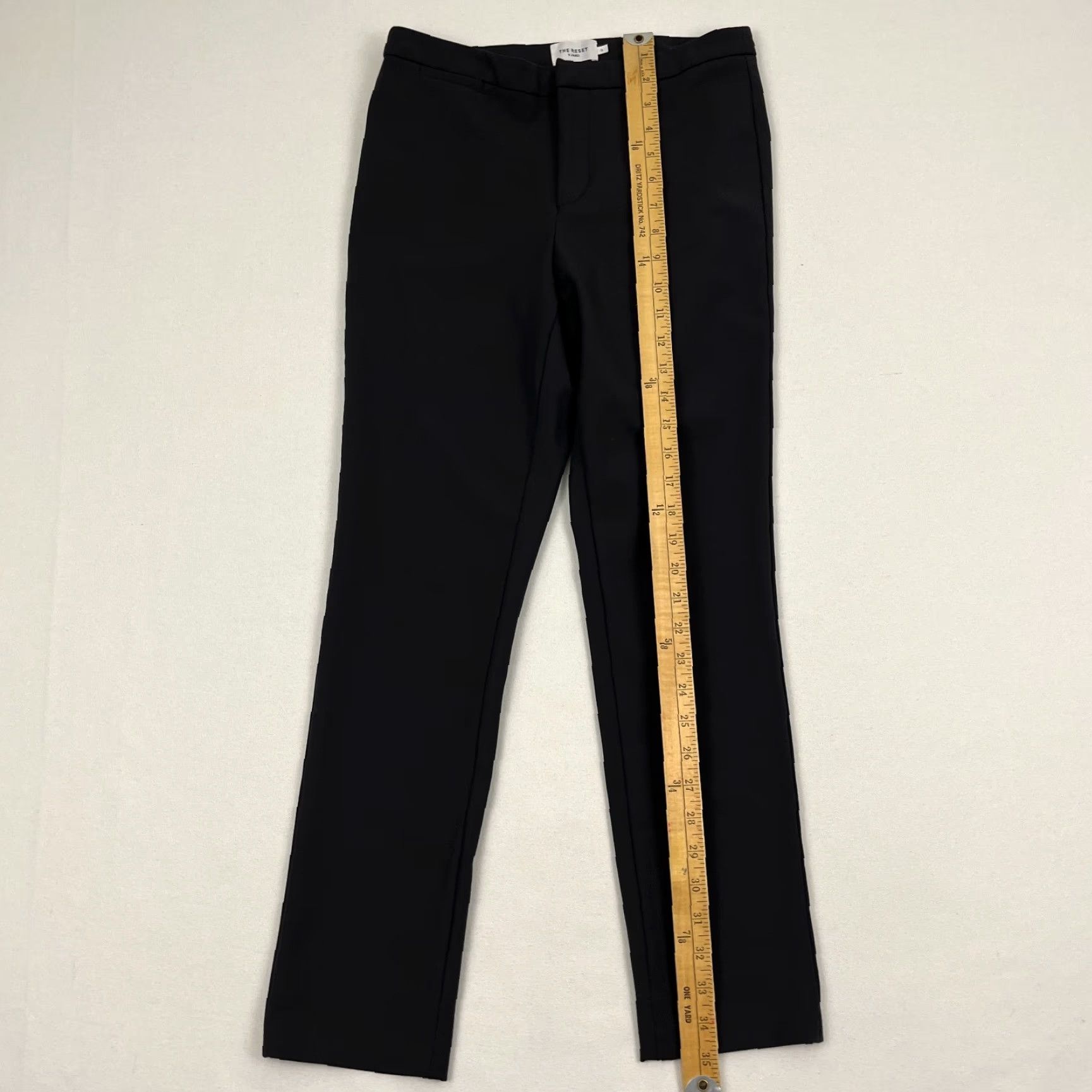 Vintage VINTAGE The Reset R Label Pants Womens S W27 I26 Slim Dark Gray Career Office Trousers Size 28" / US 6 / IT 42 - 5 Thumbnail