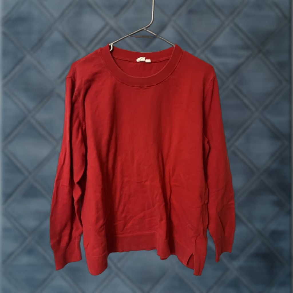 Gap GAP Women's XL Modern Red Relaxed Wedge Crewneck Sweatshirt Size XL / US 12-14 / IT 48-50 - 1 Thumbnail