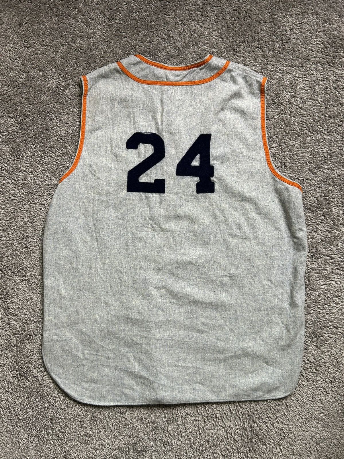 Vintage Vintage 50s/60s Post Cardozo #24 Wool Baseball Jersey Size US XL / EU 56 / 4 - 7 Thumbnail