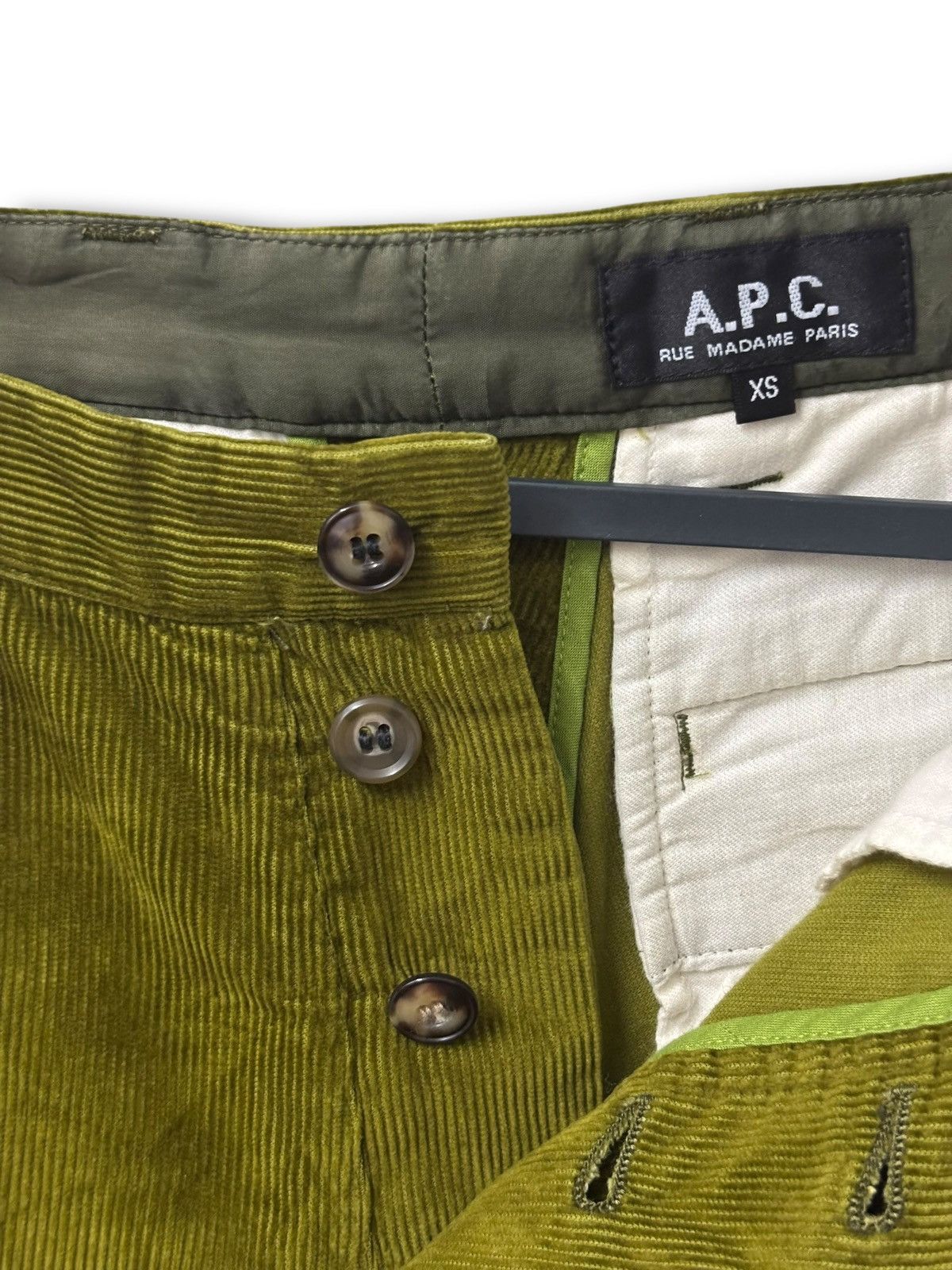 A.P.C. Vintage A.P.C. Green Corduroy Size US 29 - 6 Thumbnail