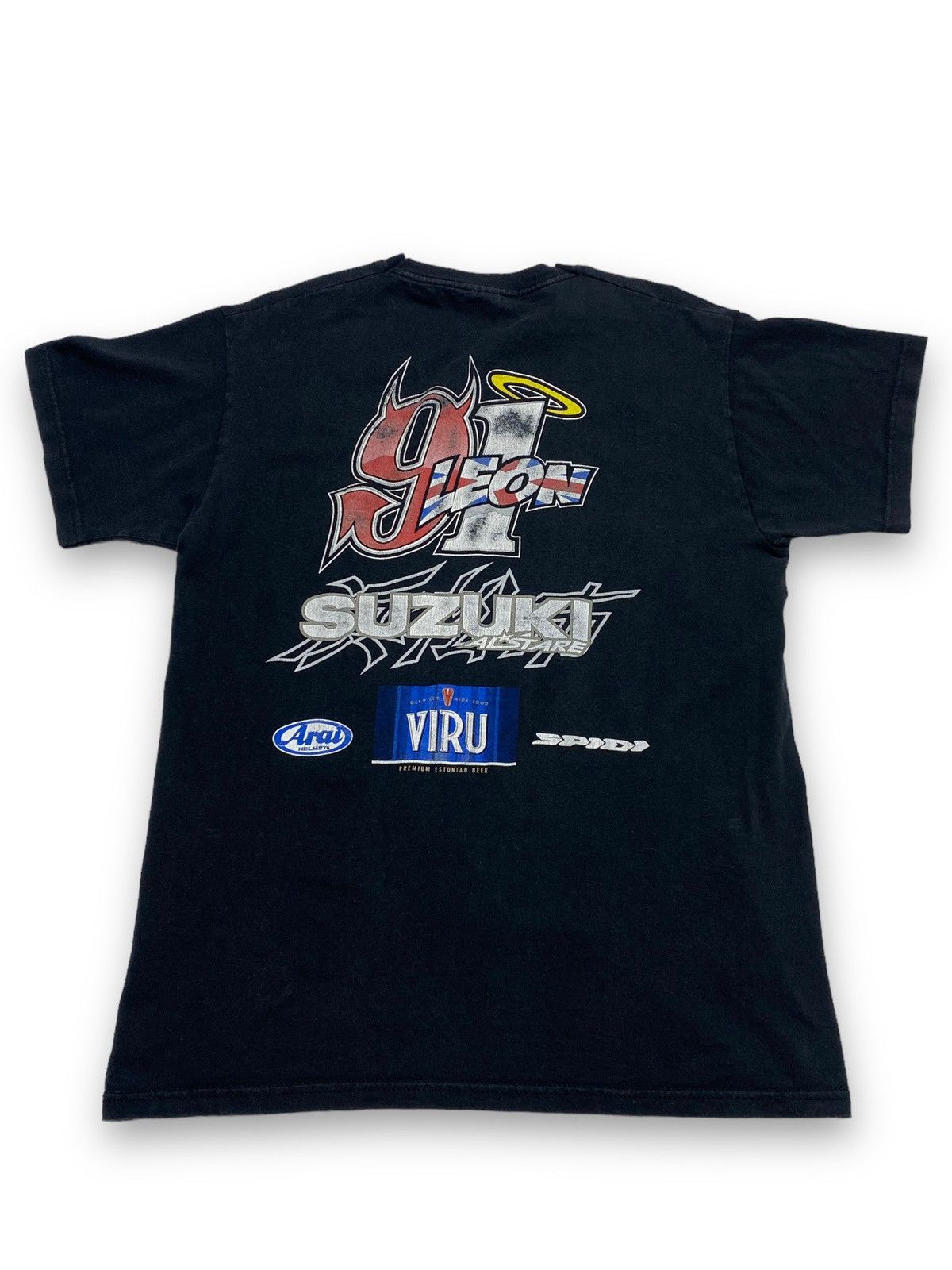 Japanese Brand Vintage SUZUKI HASIAM Big Logo Black T Shirt Size US M / EU 48-50 / 2 - 4 Thumbnail